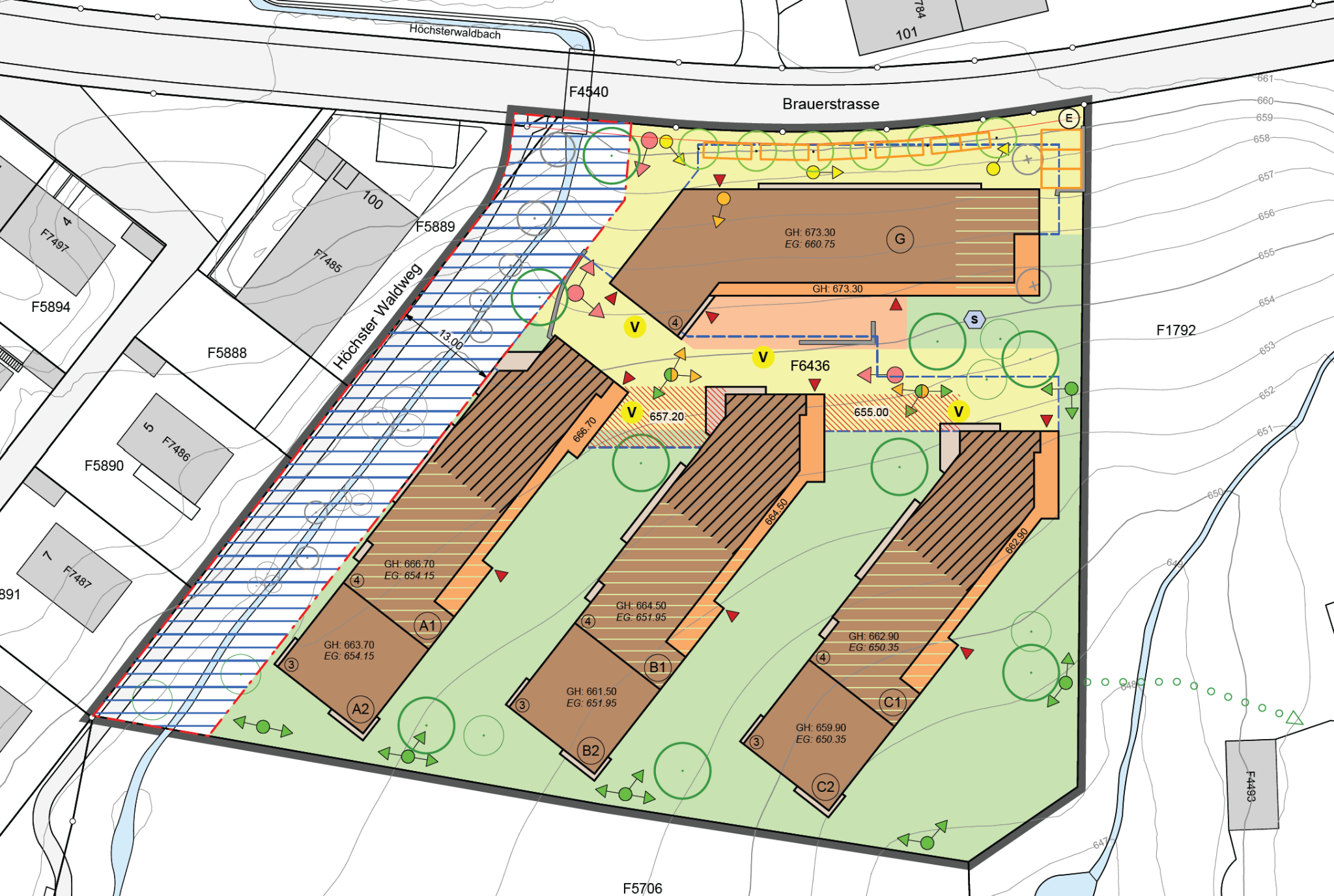 Situationsplan des Sondernutzungsplans Brauerstrasse 102 für die Remishueb 3, Stand September 2026