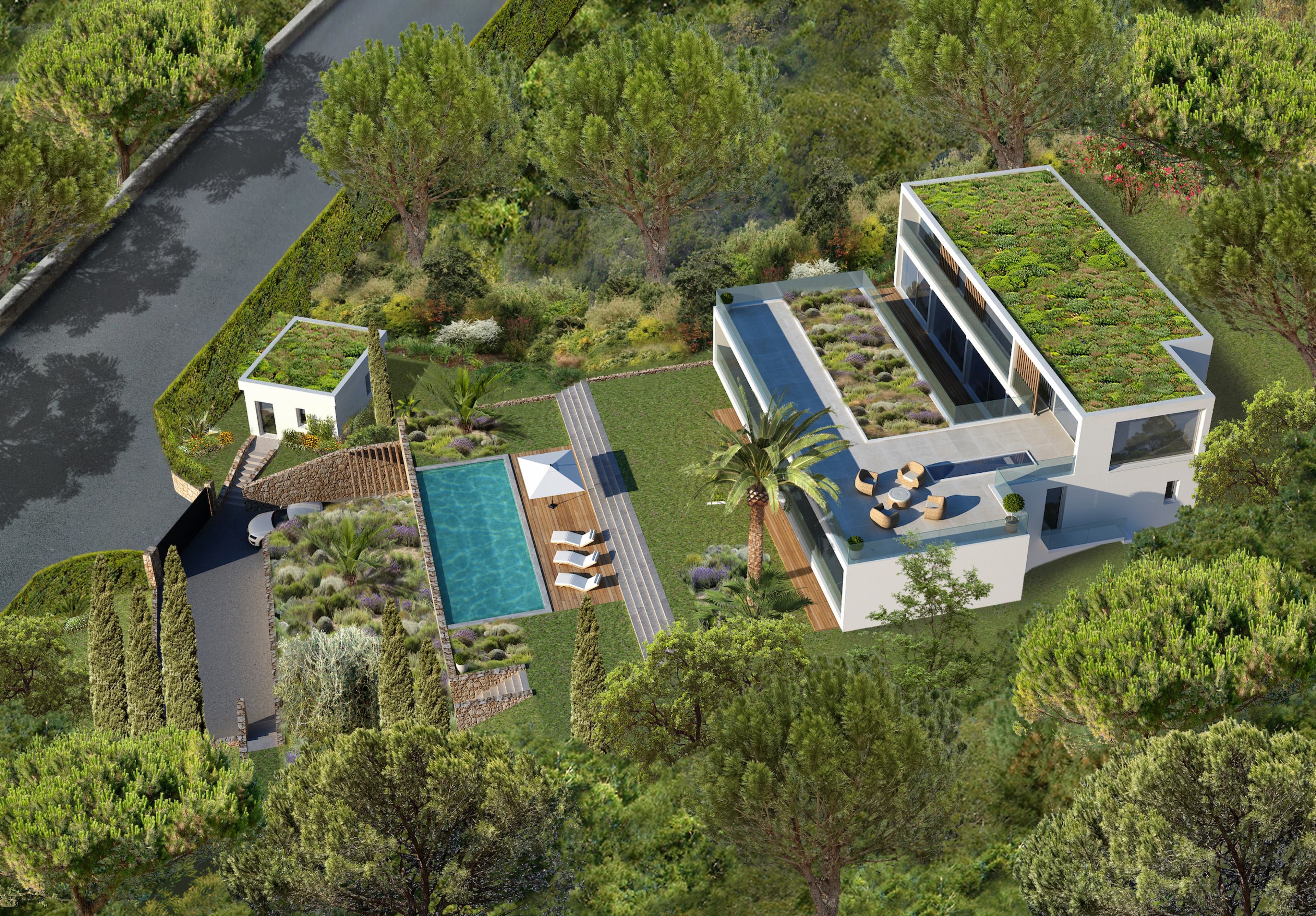 Case Study: French Villa Renovation 3D visualization