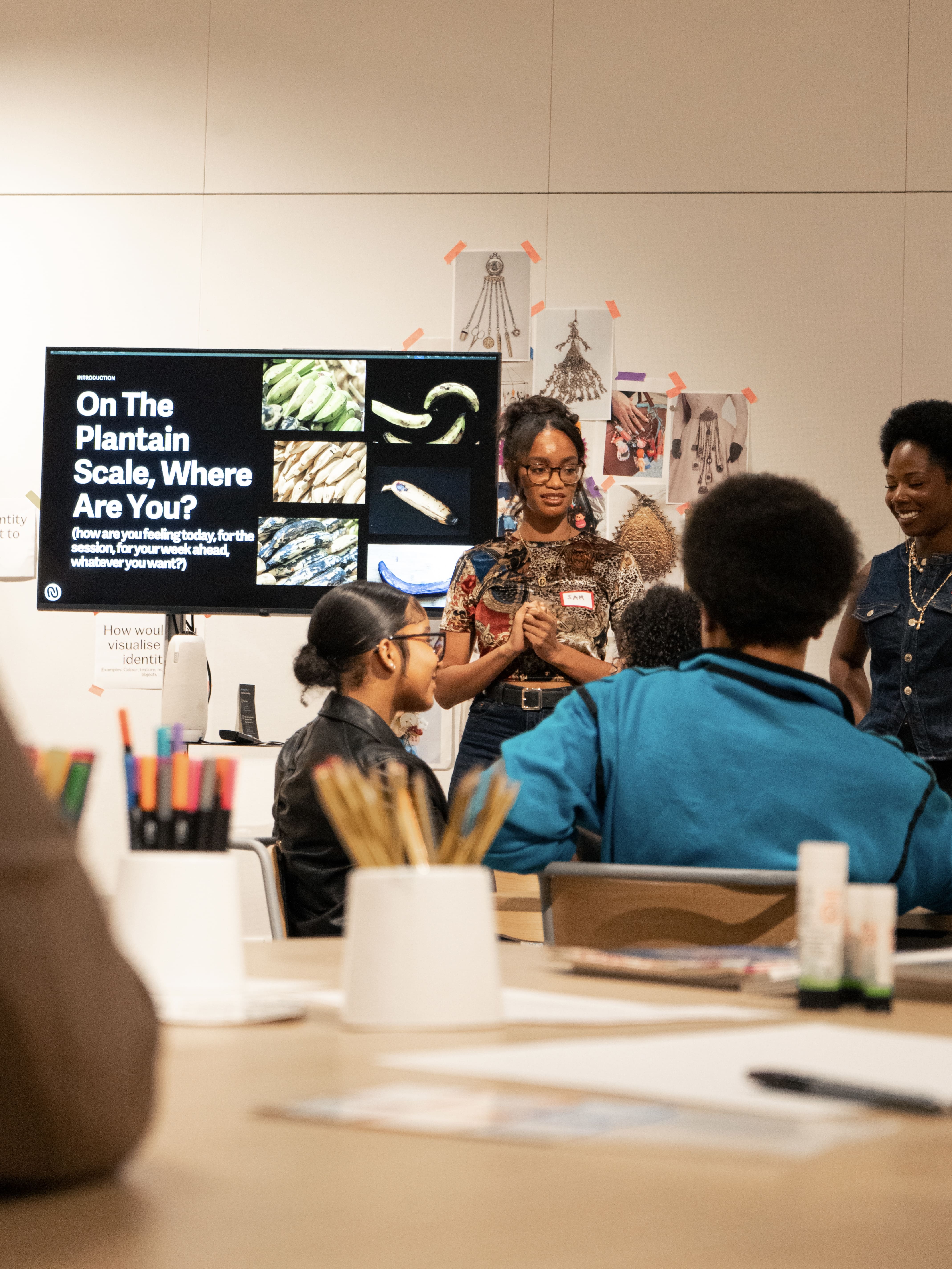 A group of black, female footballers