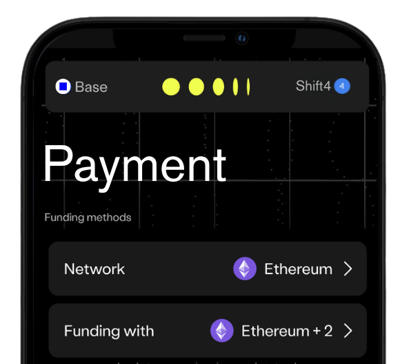 Payment screen