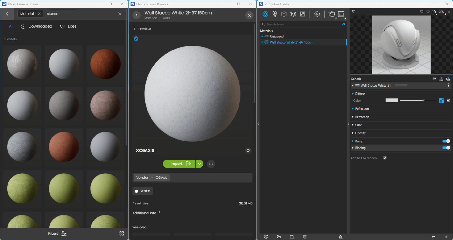 Importing materials in V-Ray for SketchUp