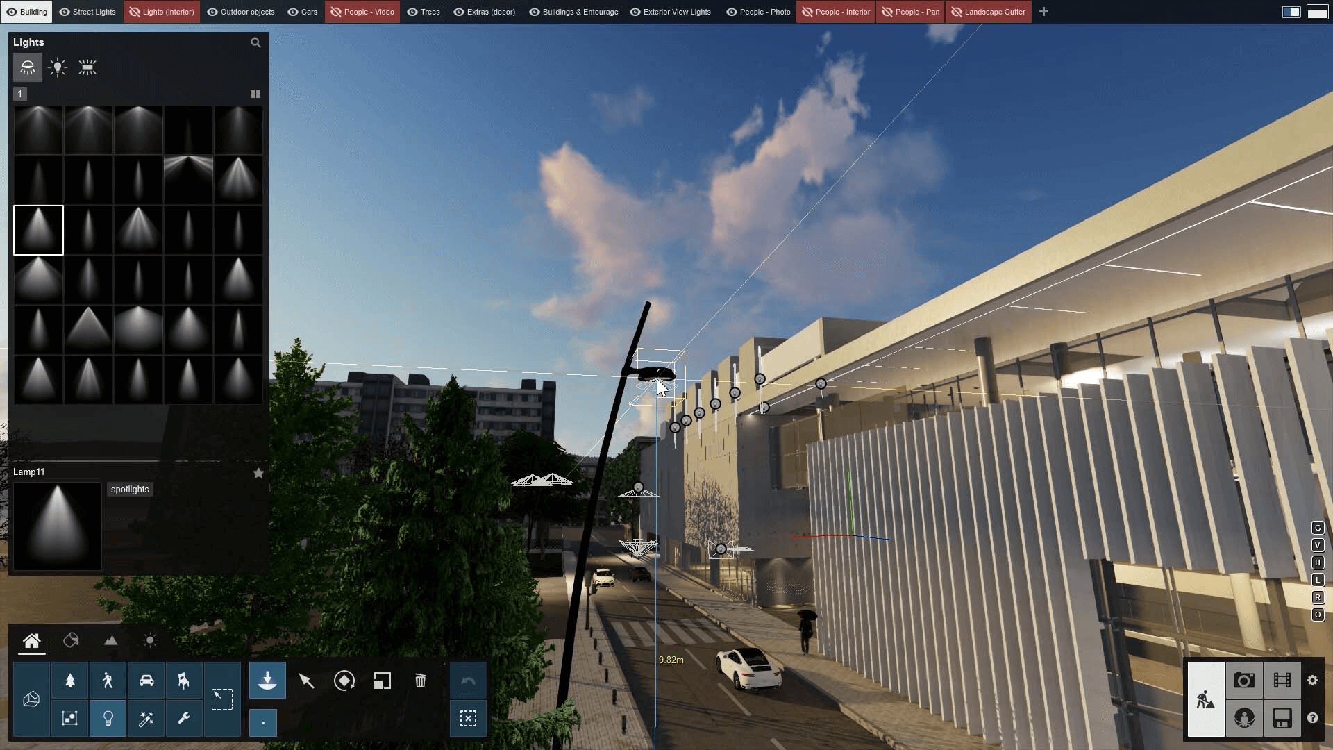 Lumion user interface