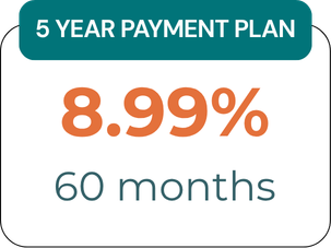 5 Year Payment Plan
