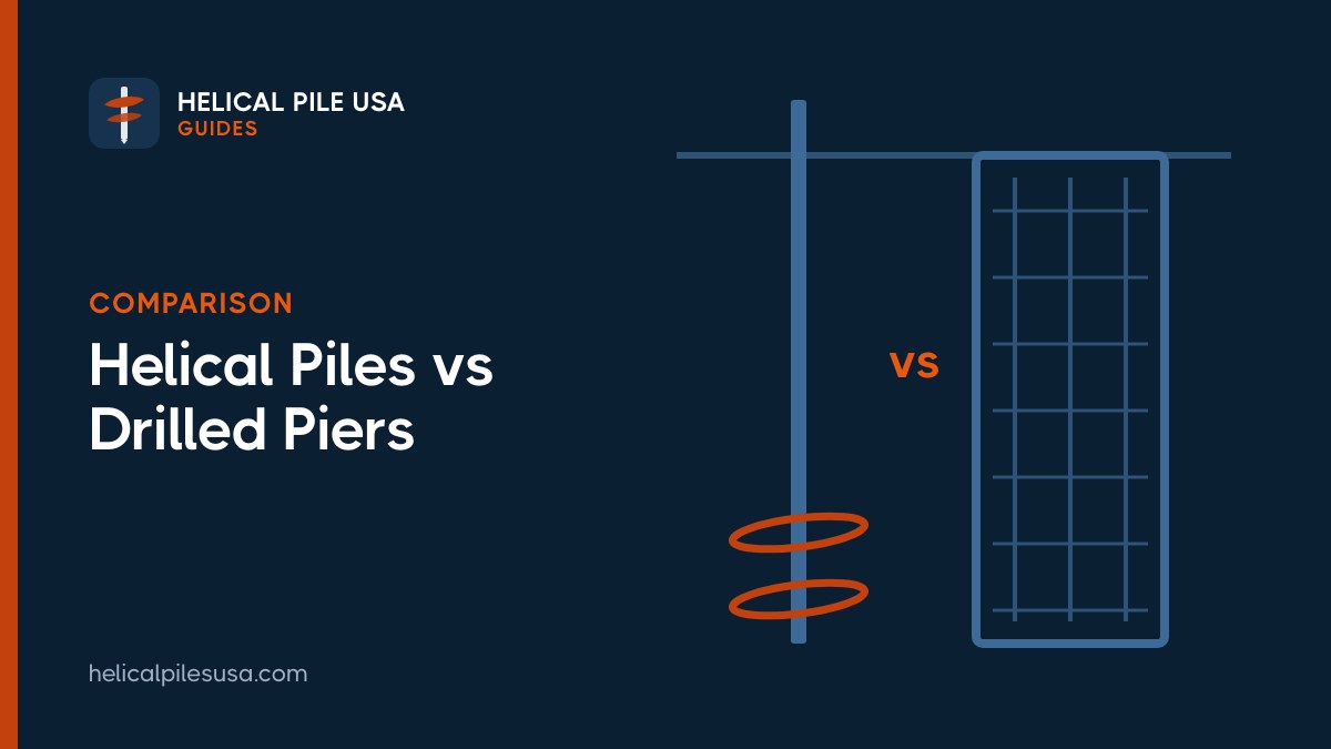 Helical Piles vs Drilled Piers: Cost, Capacity and Best Uses