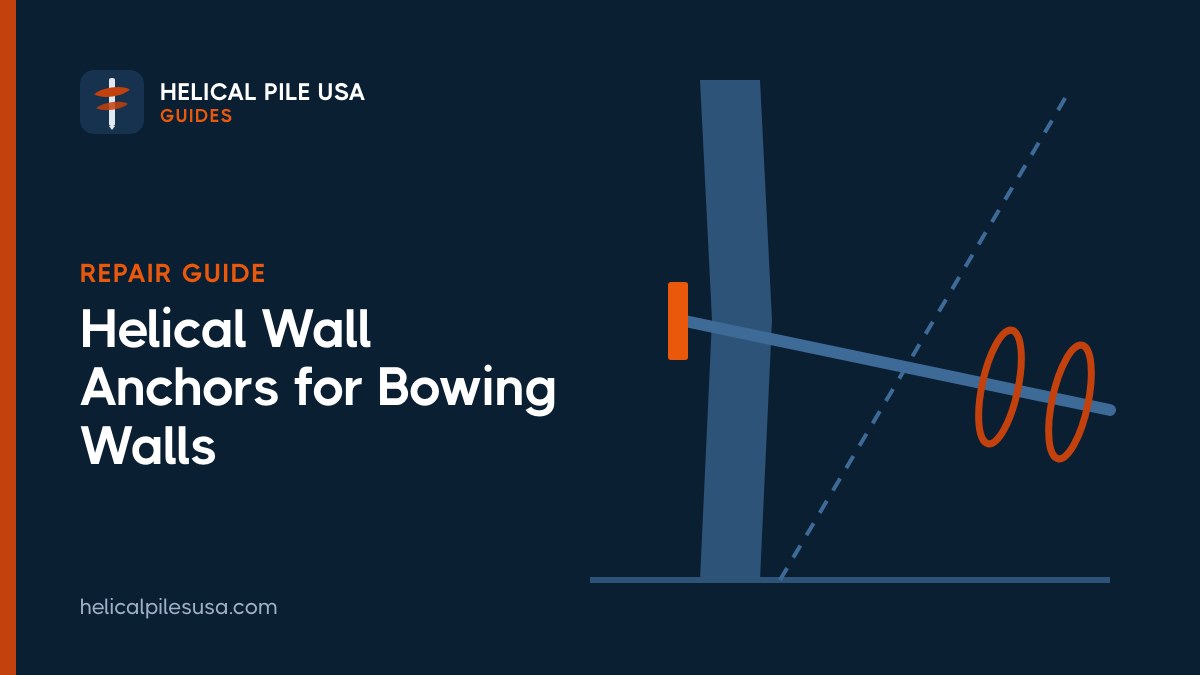 Helical Wall Anchors: How Tiebacks Fix Bowing Basement Walls