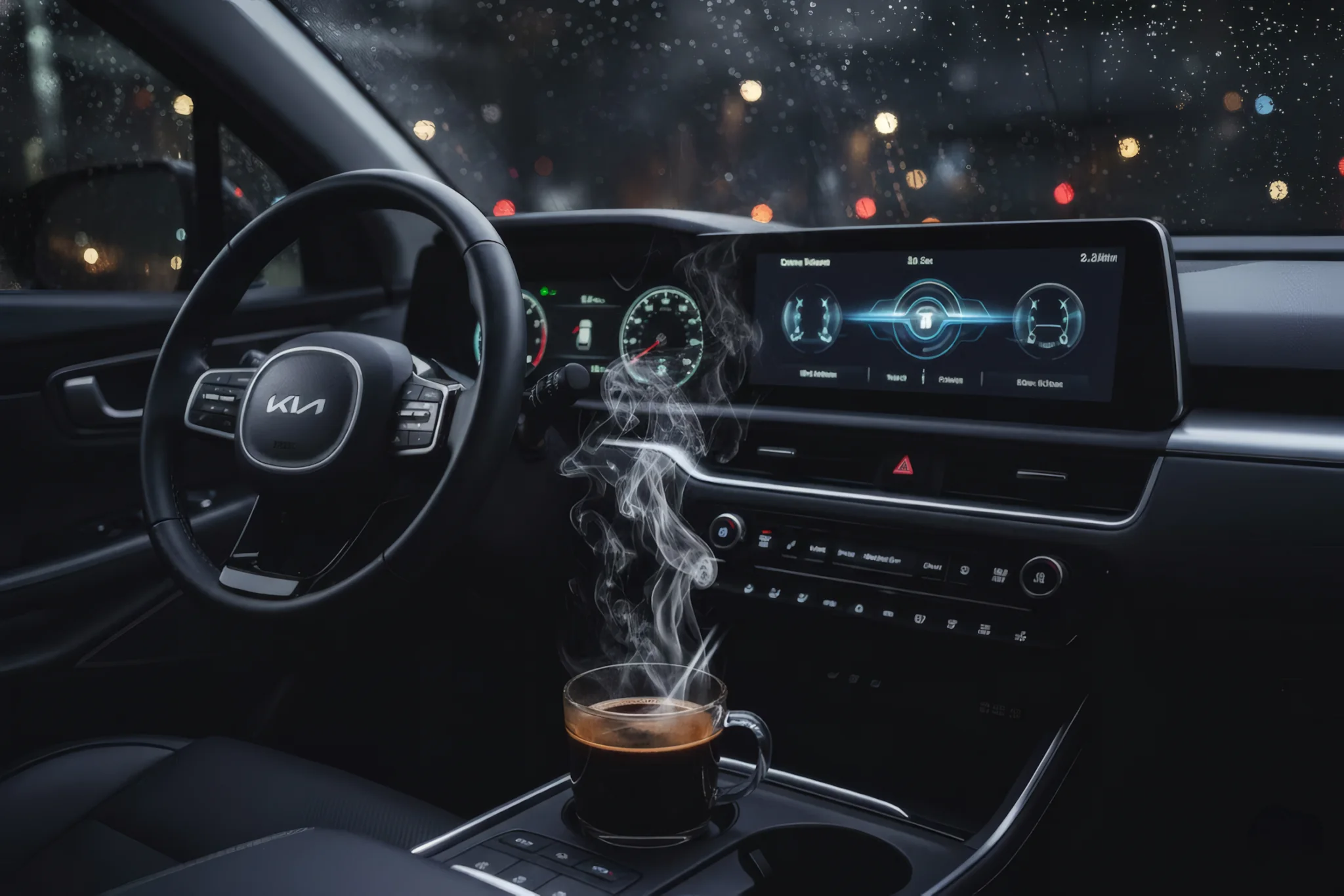 Kia & coffee