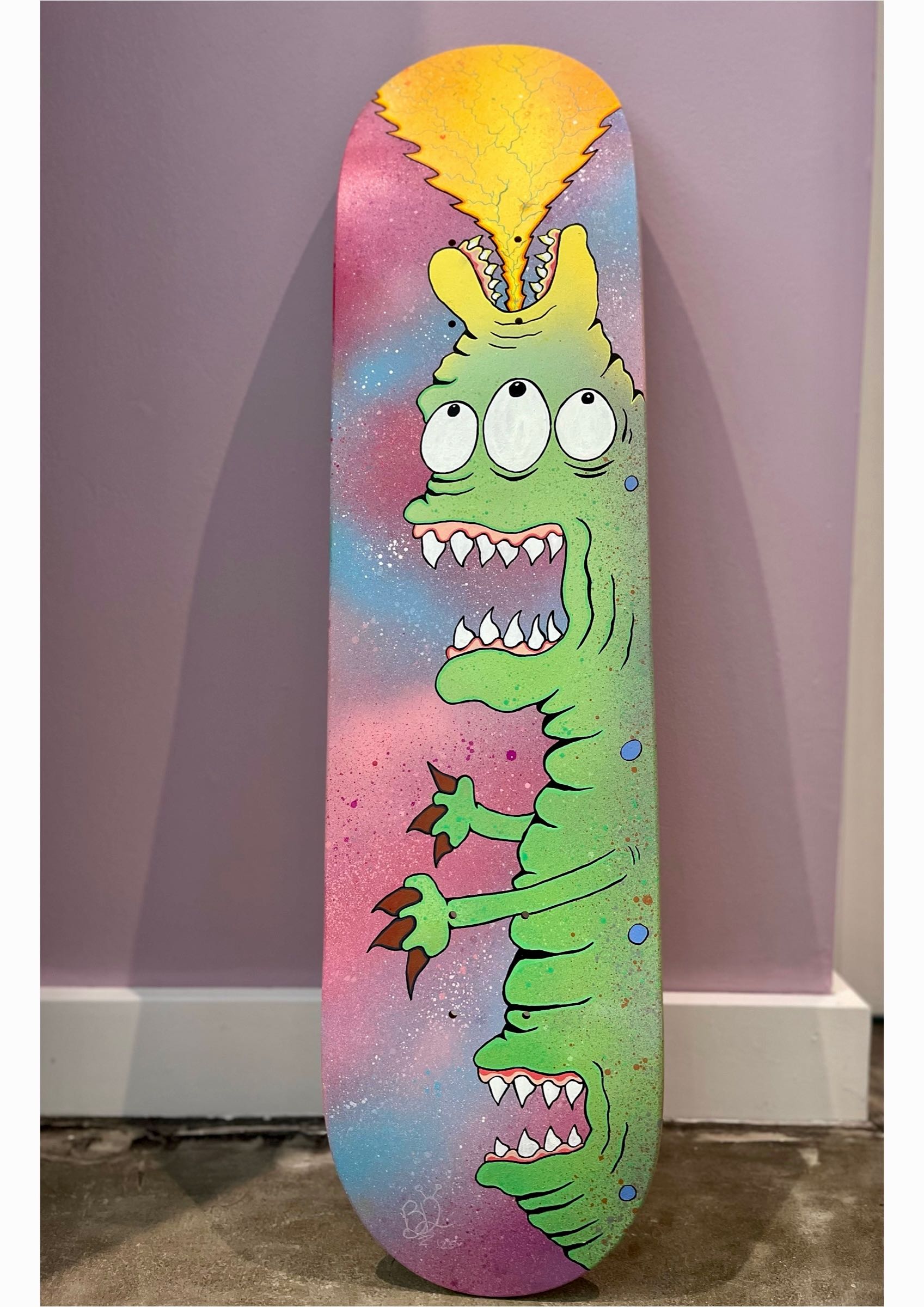 The Fire Breather skateboard deck