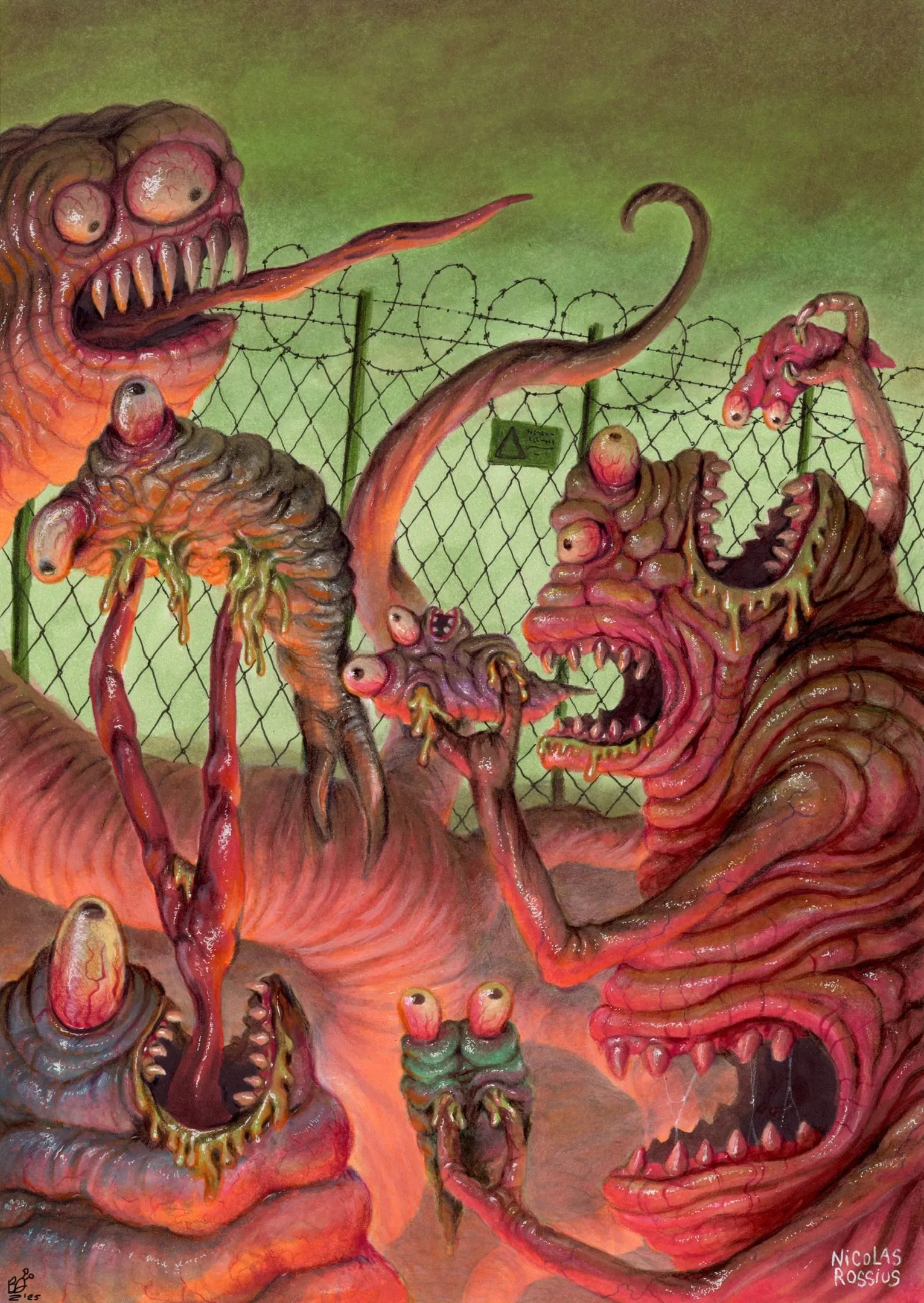 "Overconsumption" - Brett DIer & Nicolas Rossius Original collab (signed by both)