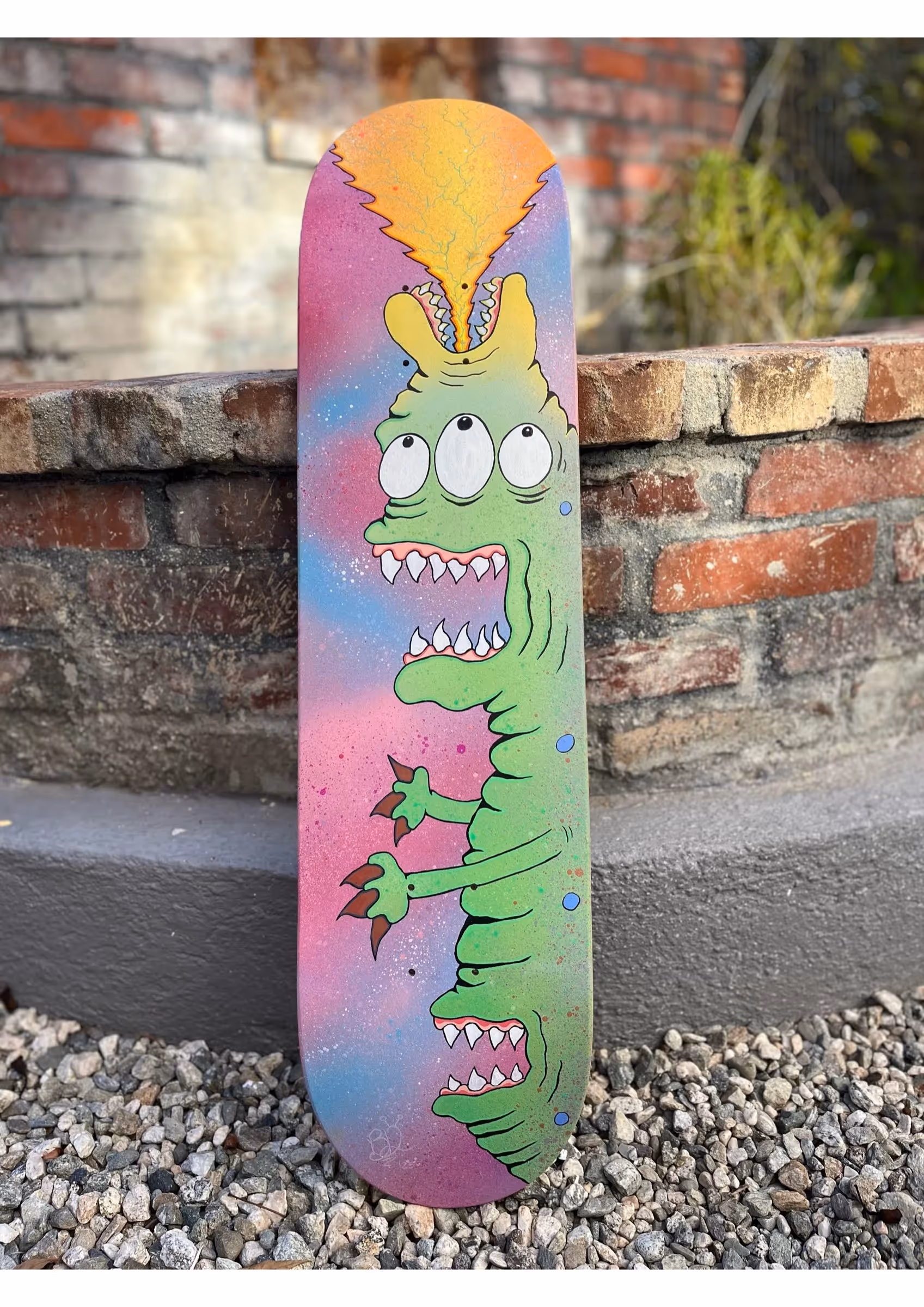 The Fire Breather skateboard deck