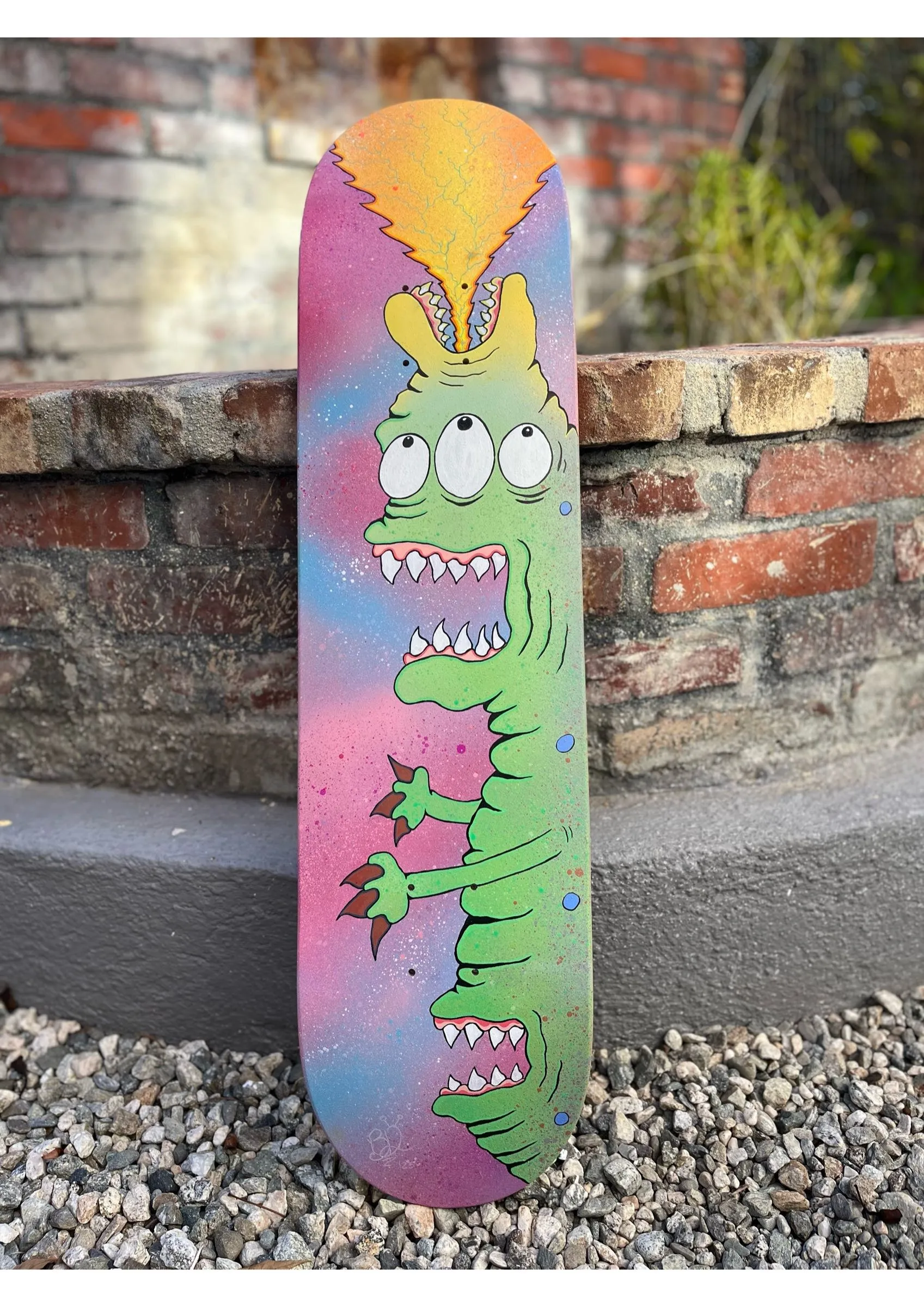 The Fire Breather skateboard deck
