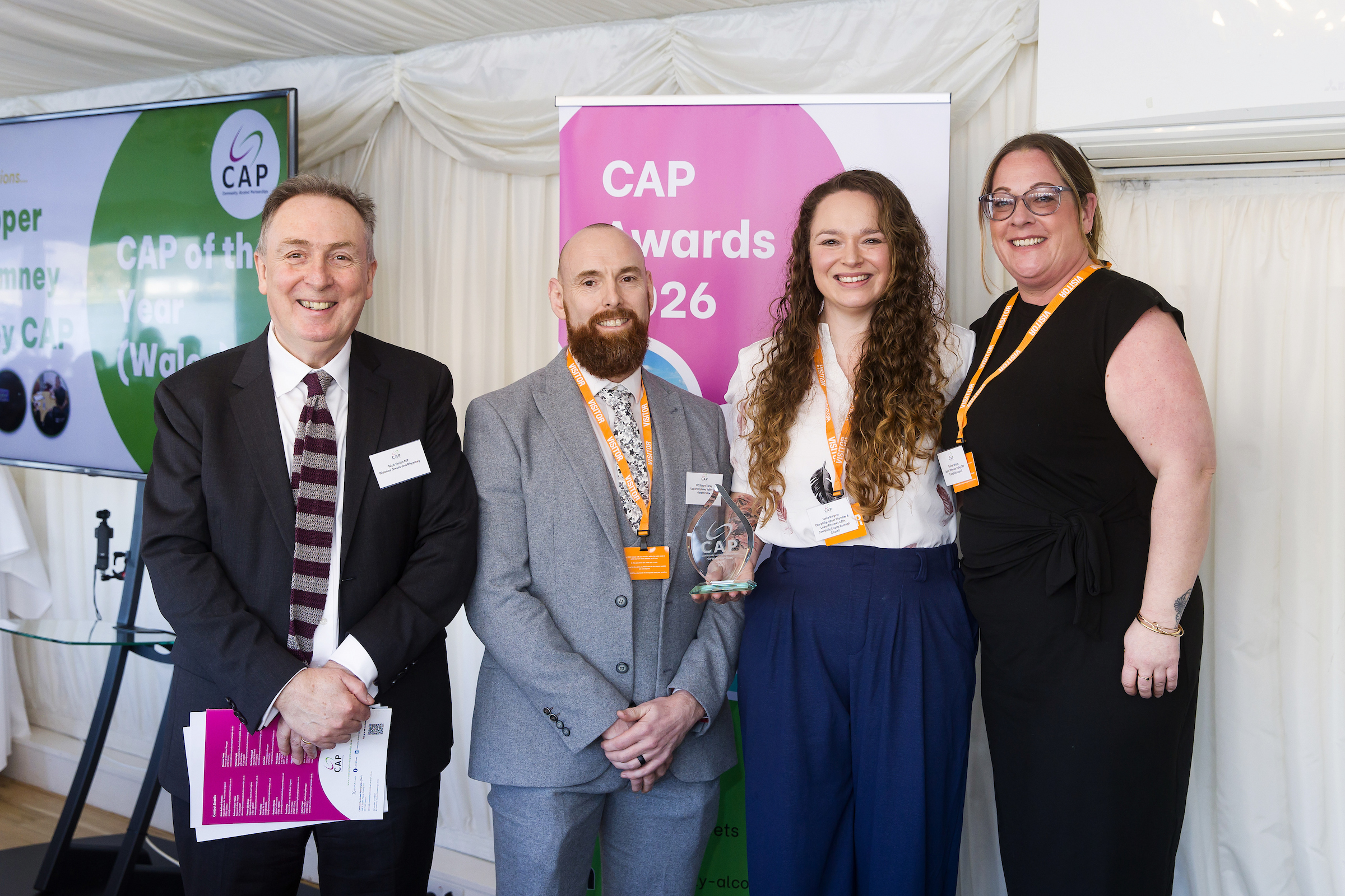 Upper Rhymney Valley Community Alcohol Partnership wins national recognition for educating young people about underage drinking 