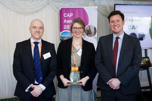 Exeter Community Alcohol Partnership wins national award for work educating 18-25s about alcohol harm