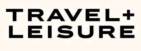 Travel + Leisure logo in bold black text on a light background.