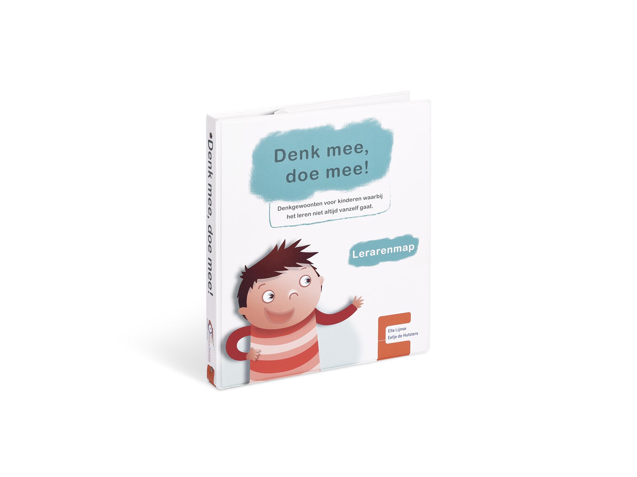 Bedrukte kunststof flipovermap met illustratie op de omslag