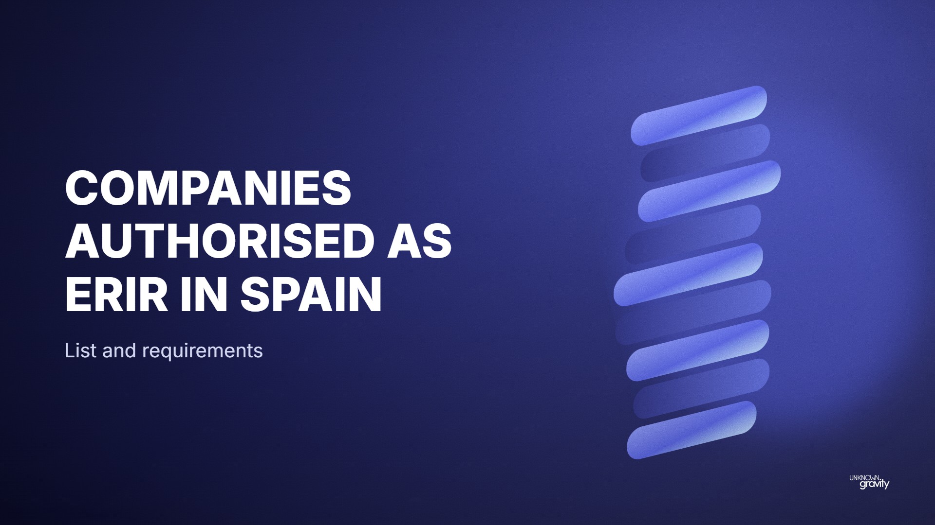 Companies authorised as ERIR in Spain: list and requirements