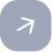 White upward right arrow inside a rounded square with a light blue-gray background.