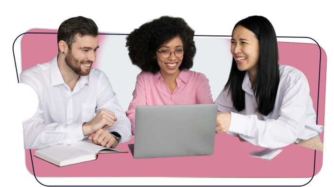 Equipo corporativo en una sesión de trabajo