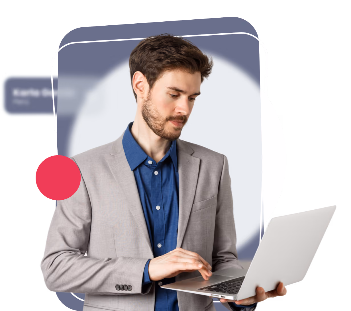 Engineer reviewing work on a tablet