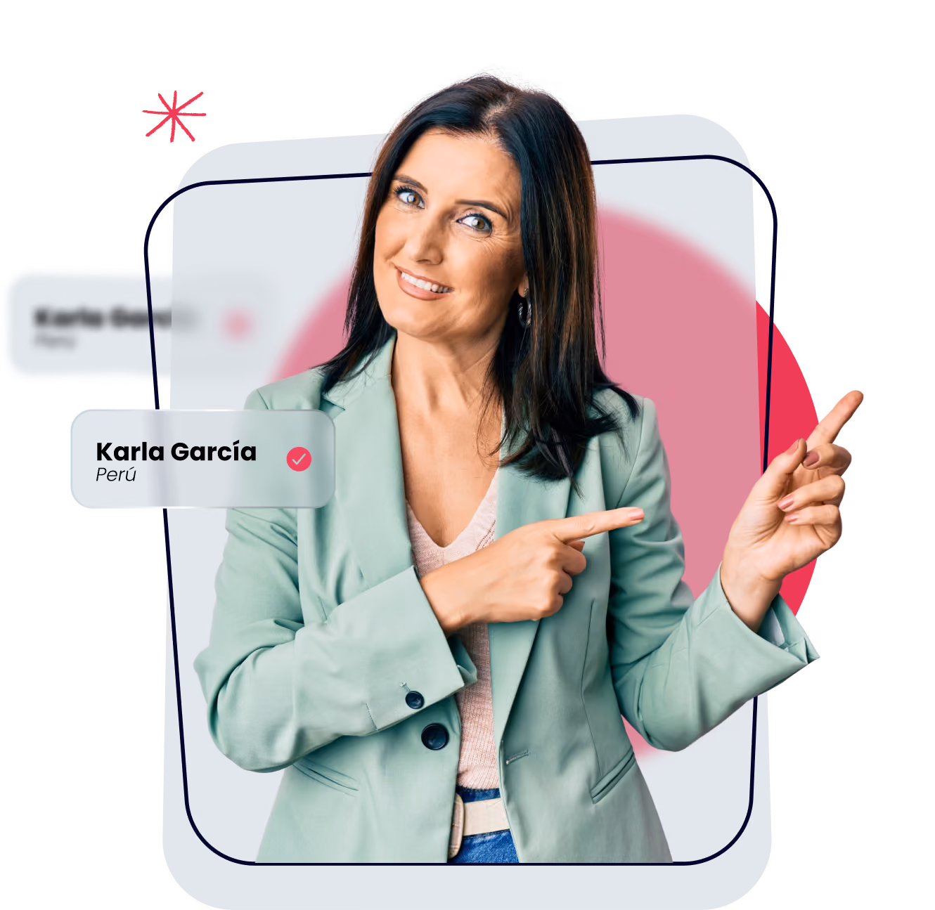 Smiling professional holding a laptop