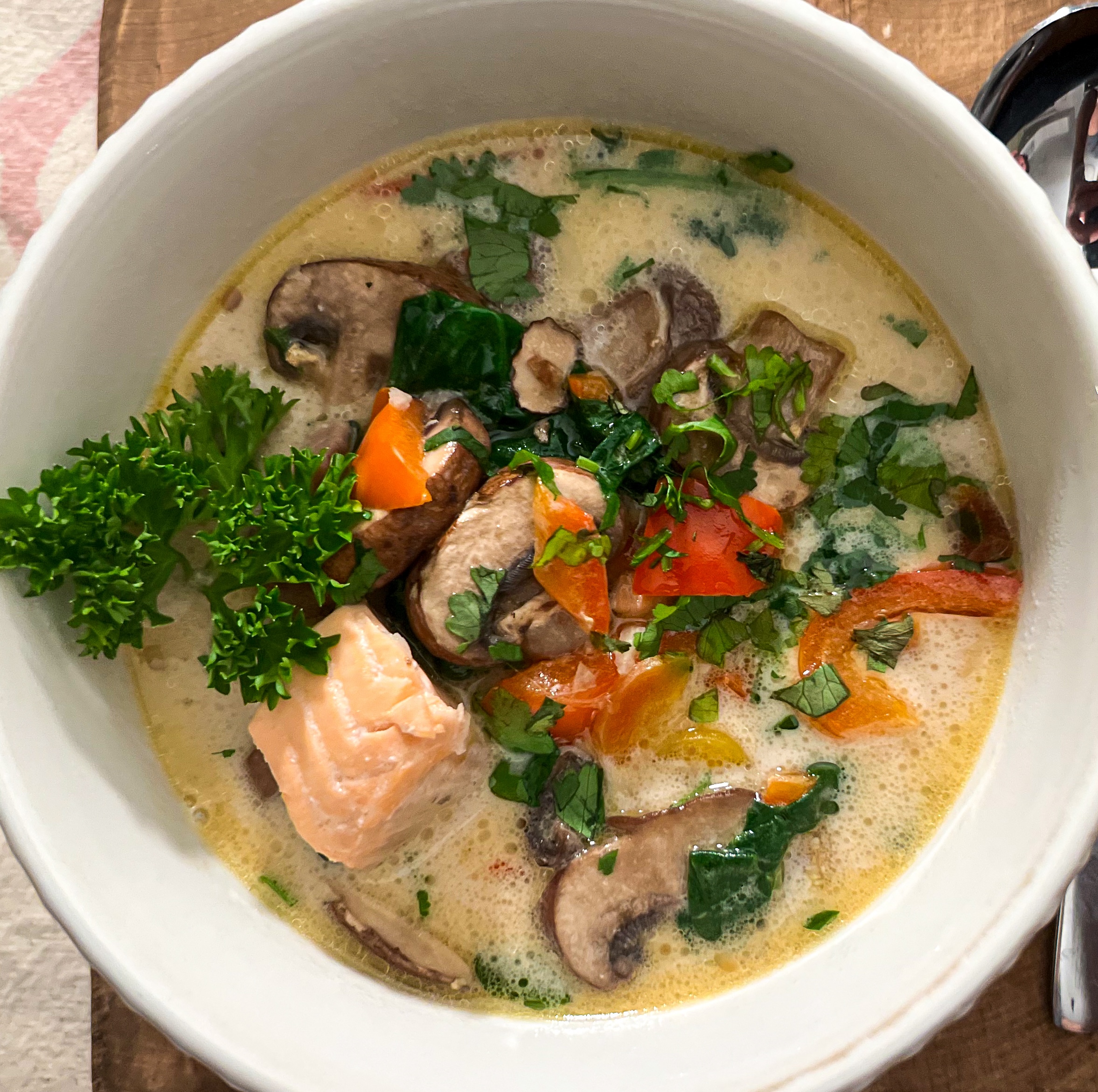 Salmon Coconut Soup
