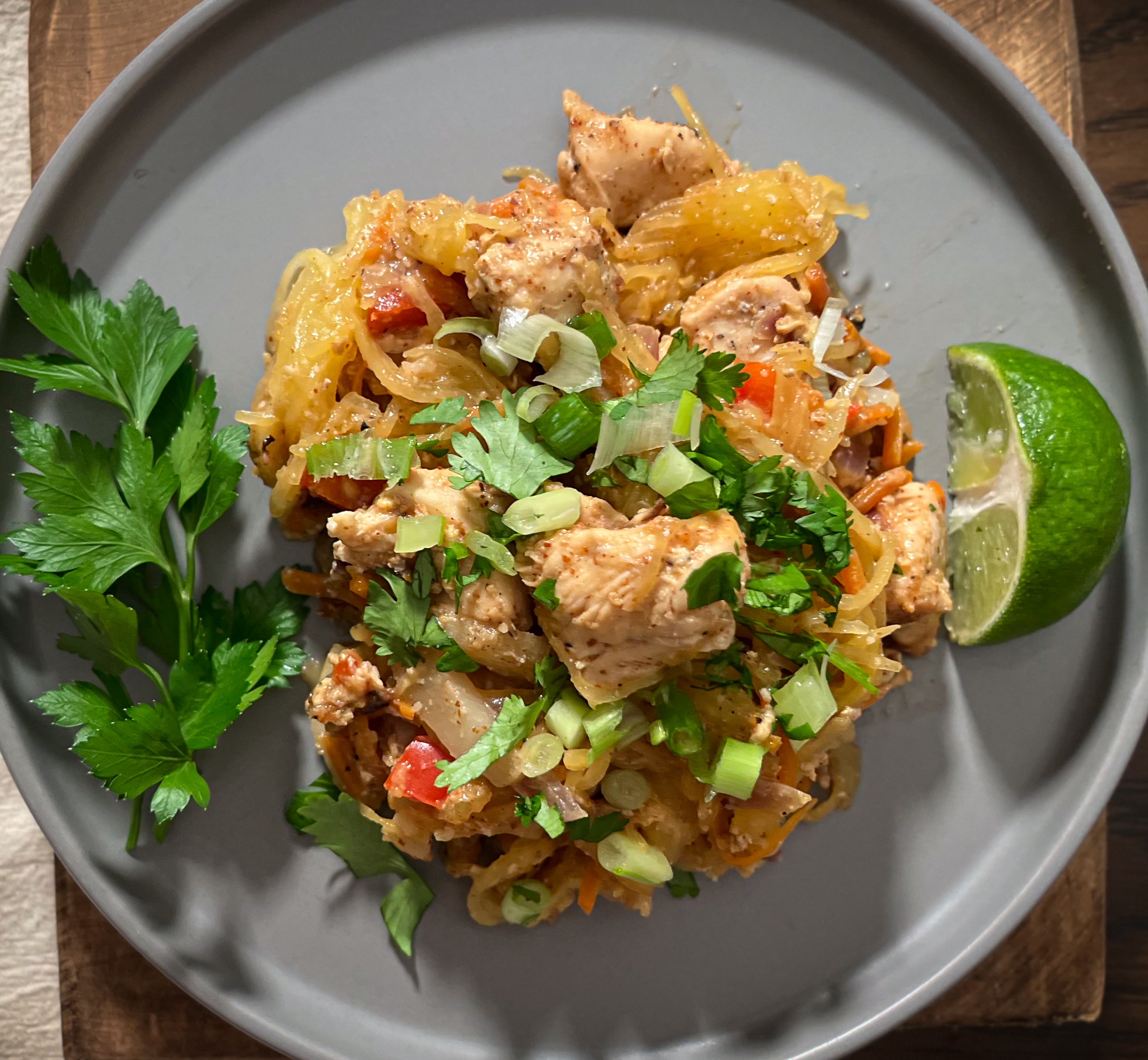 Spaghetti Squash Pad Thai