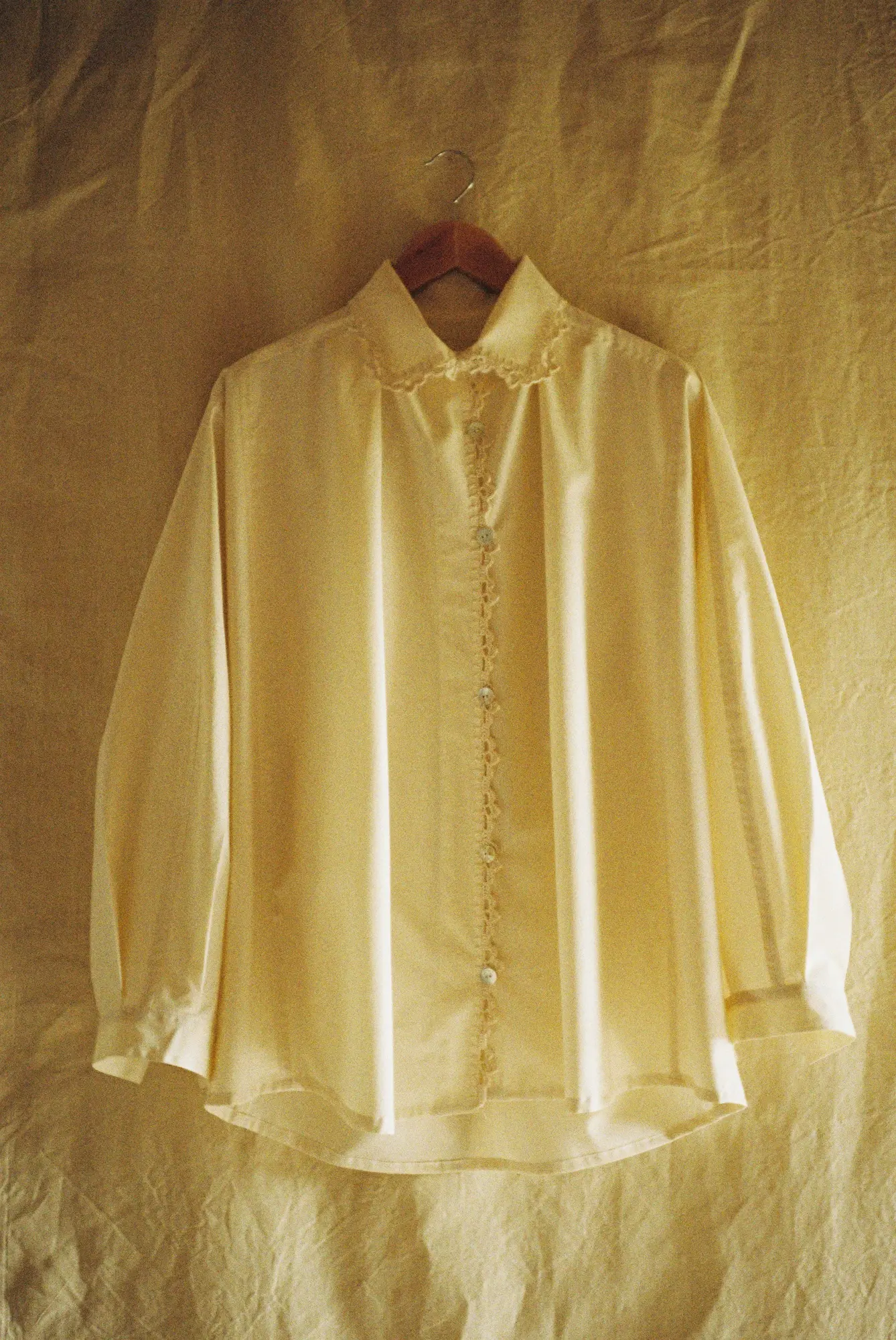 Zula cream organic blouse