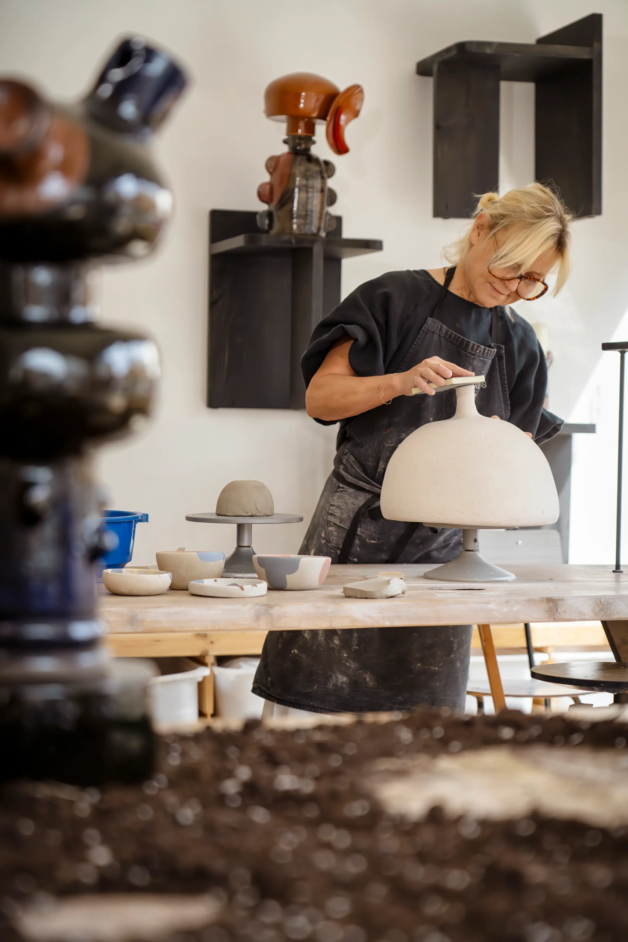 Béranger Barbaud in the studio. Photo: Duncan Kendall