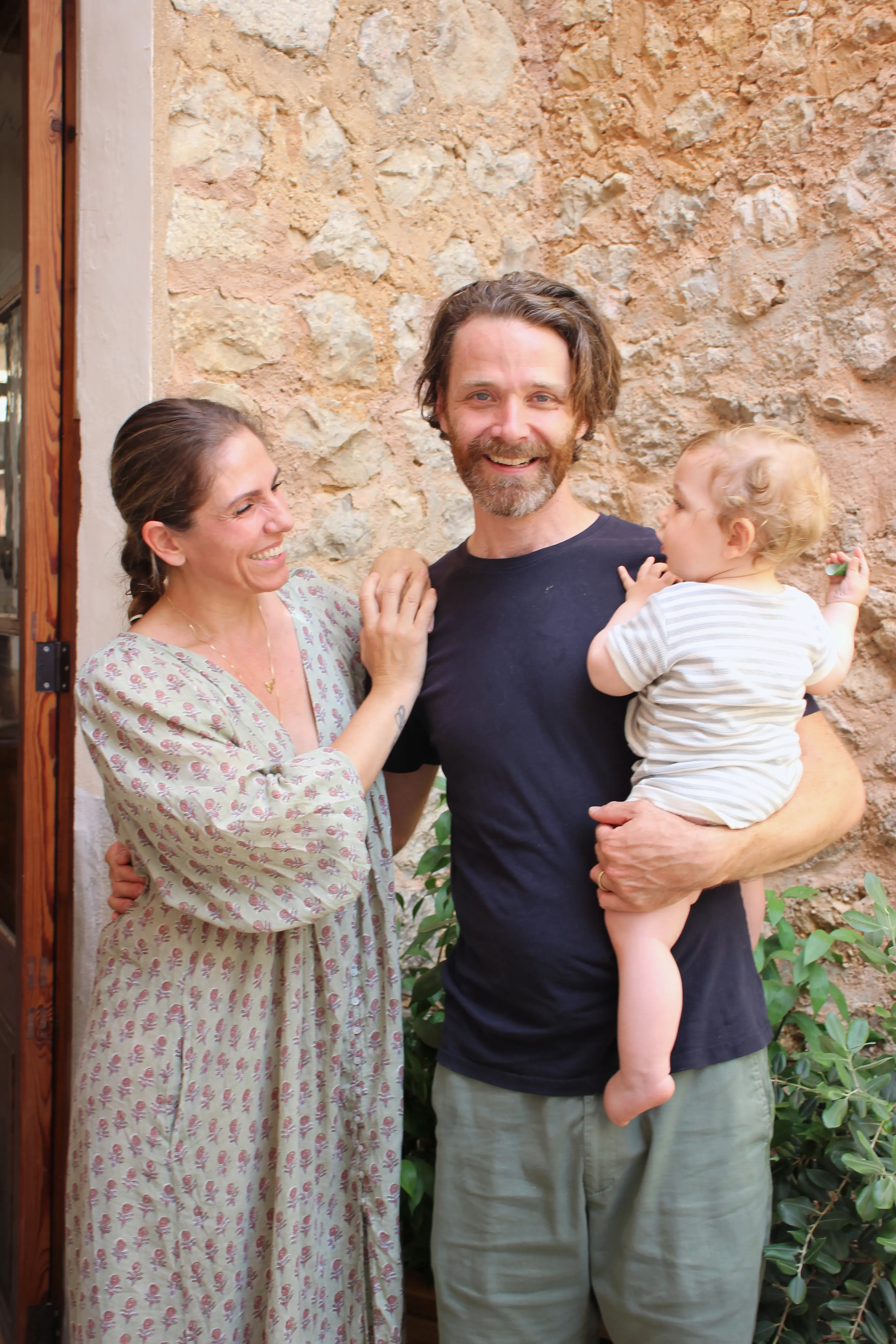 Barbara,Martin and their new baby. Photo: Laura Pott
