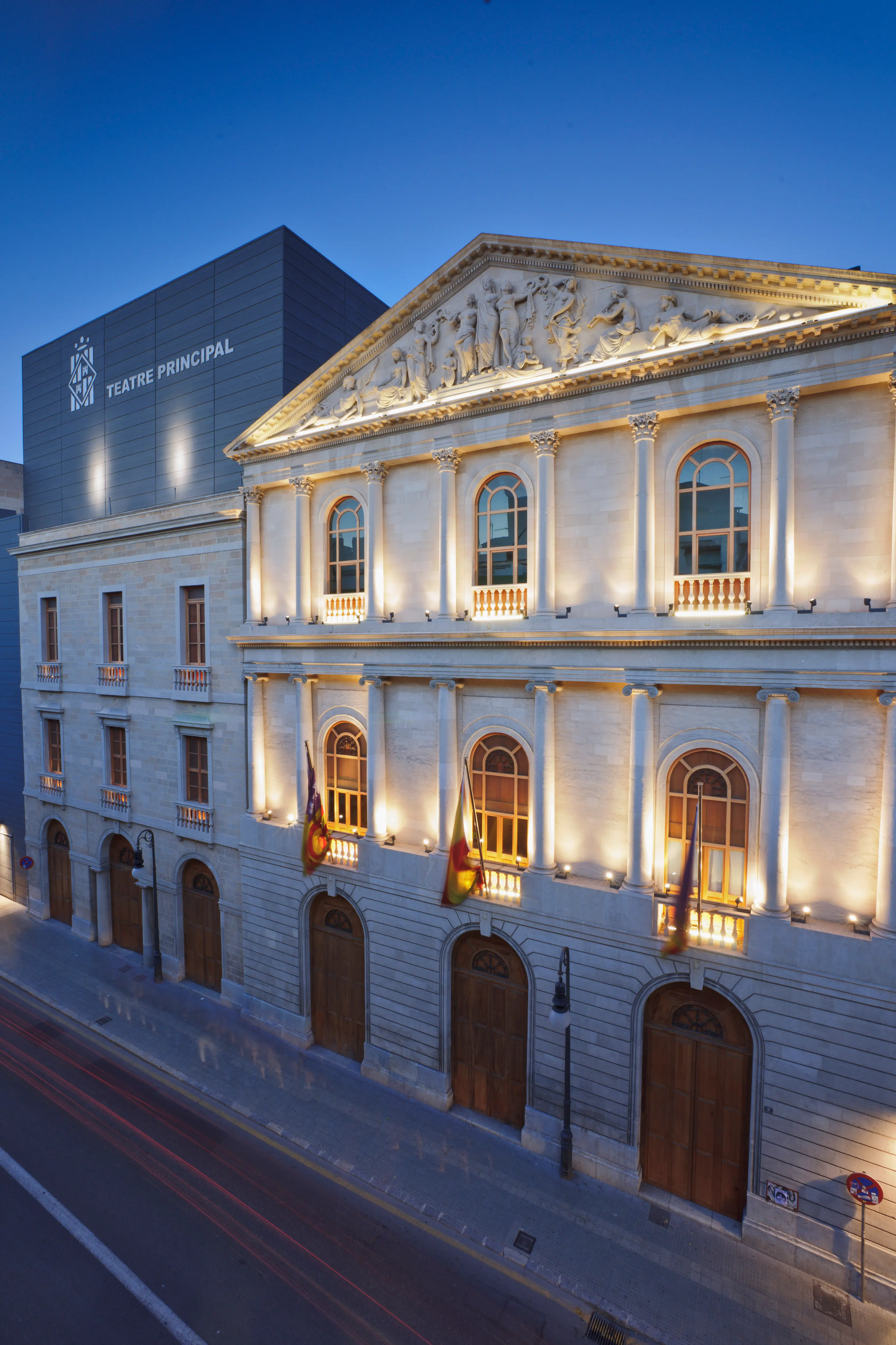 Exterior façade of Teatre Principal