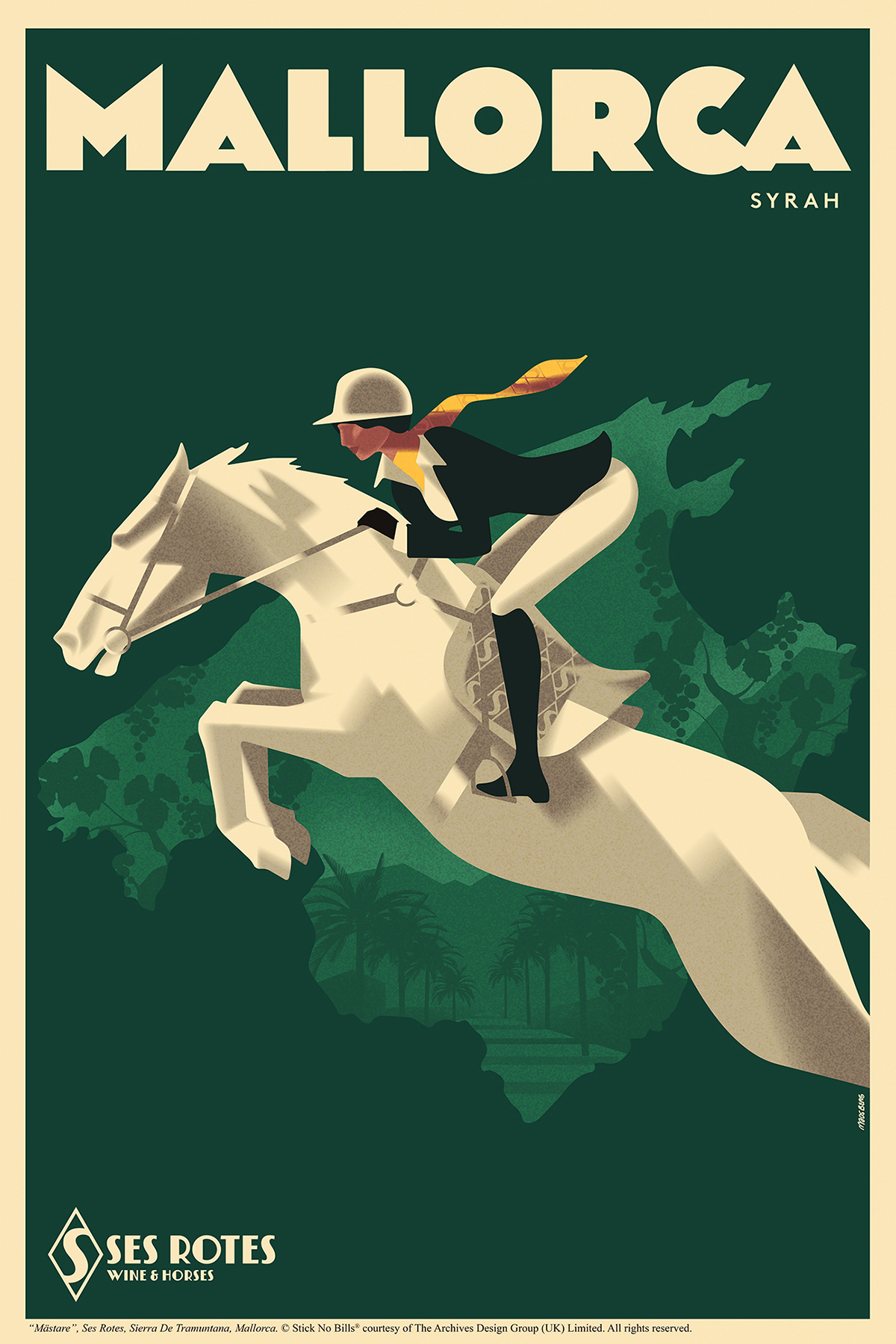 "Mästare", Ses Rotes, Sierra De Tramuntana, from the Mallorca Travel Poster Collection