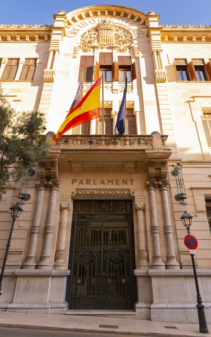 Façade of the Balearic Parliament, Palma