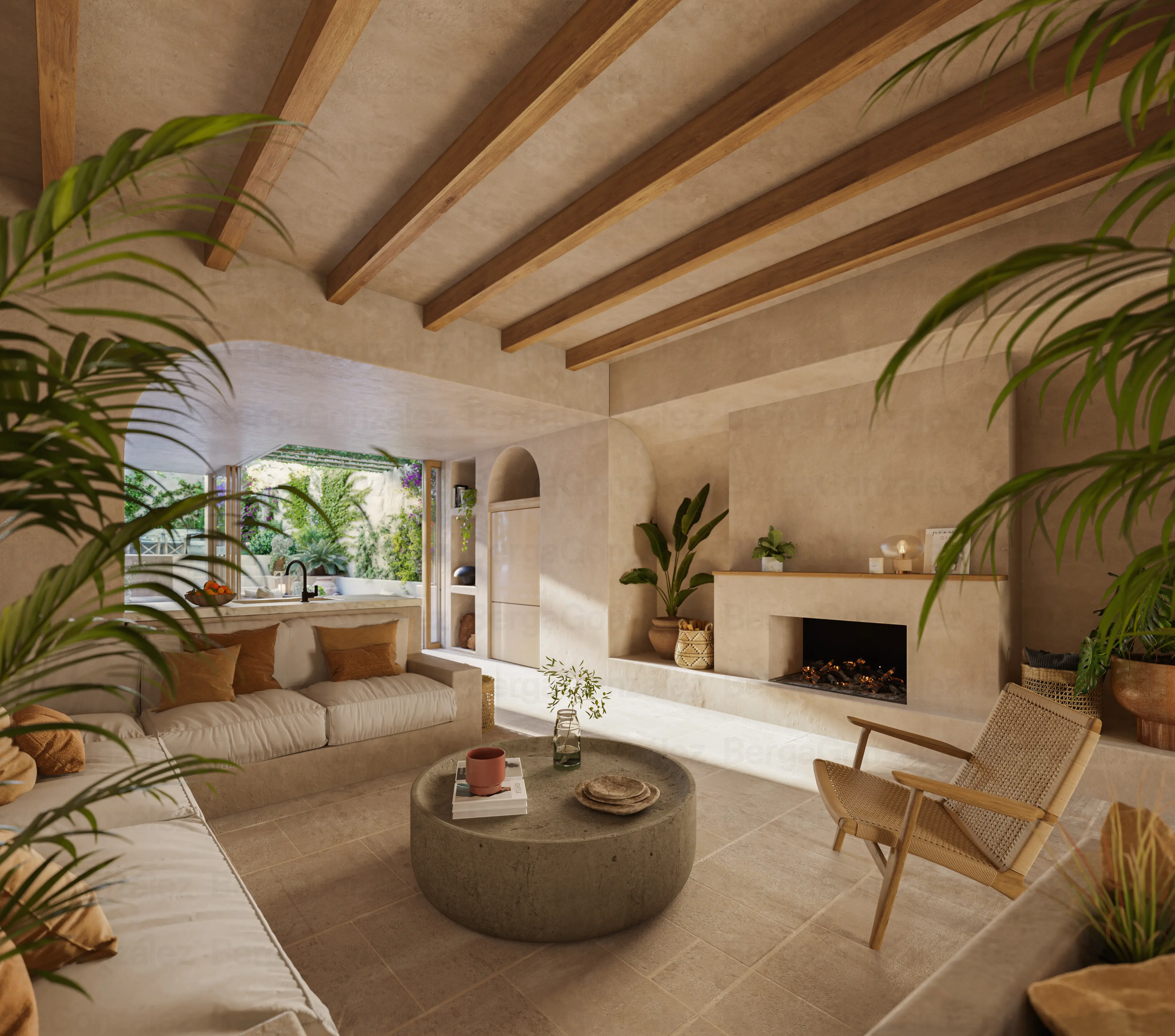 Interior or Alaro House, Photo courtesy of Dos Architects