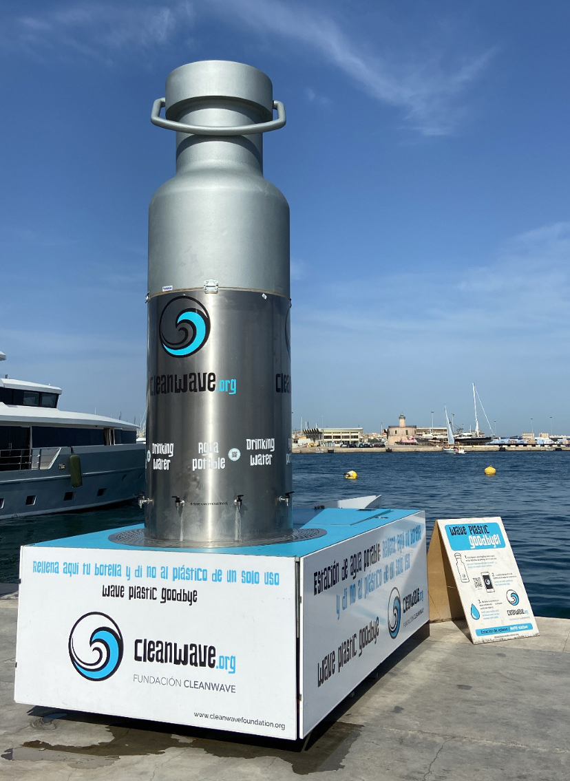 Cleanwave has installed water fountains across the islands