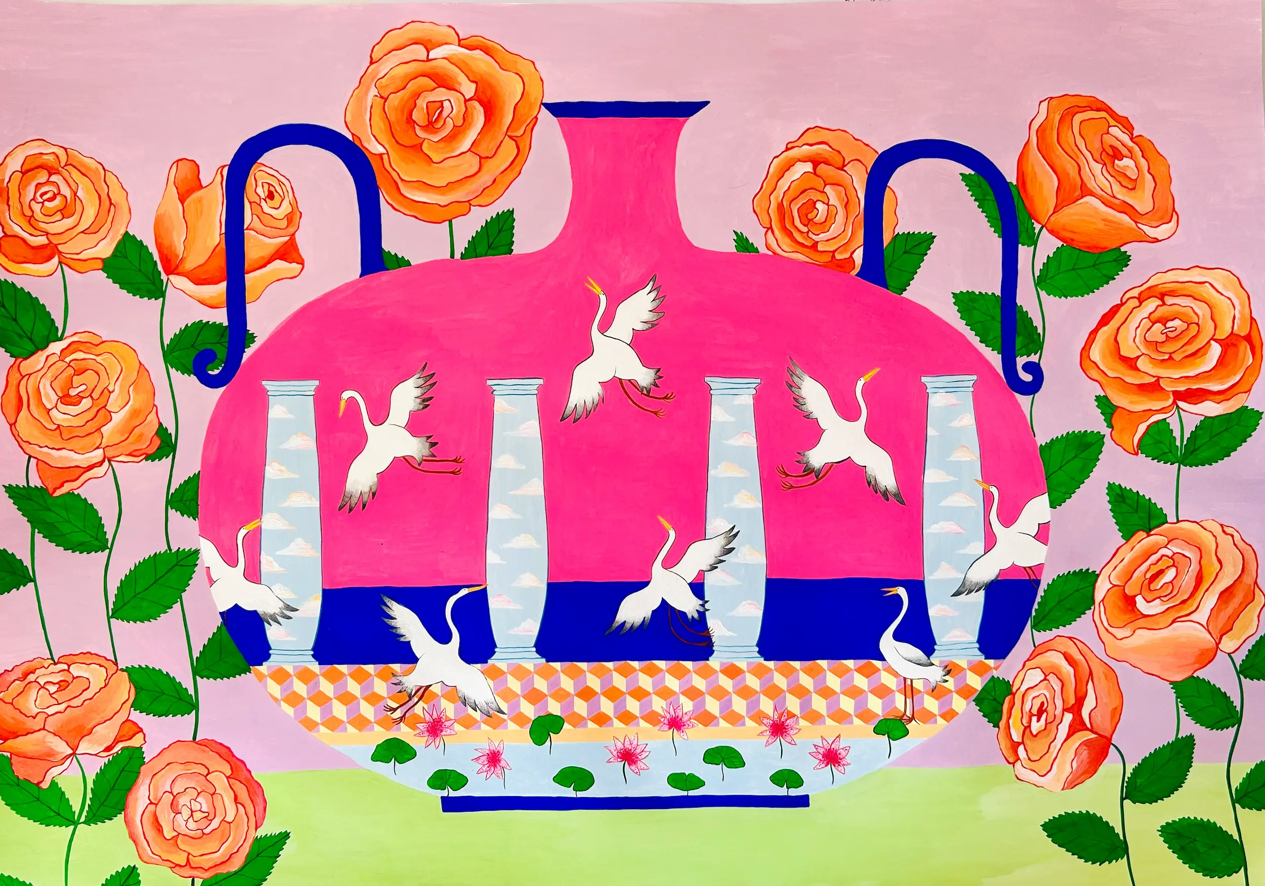 Vida Original, Gouache on Paper