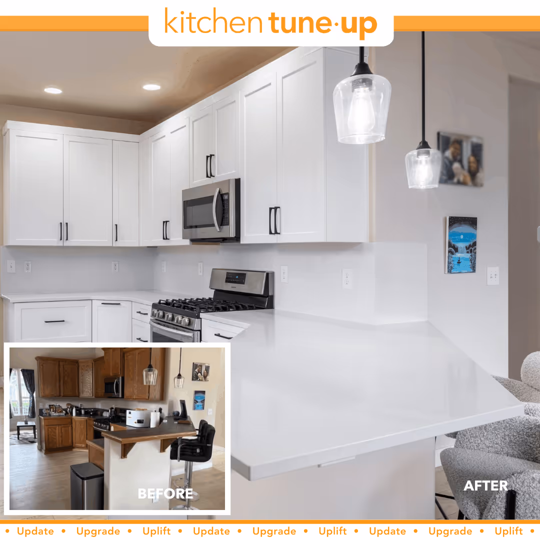 before and after refacing