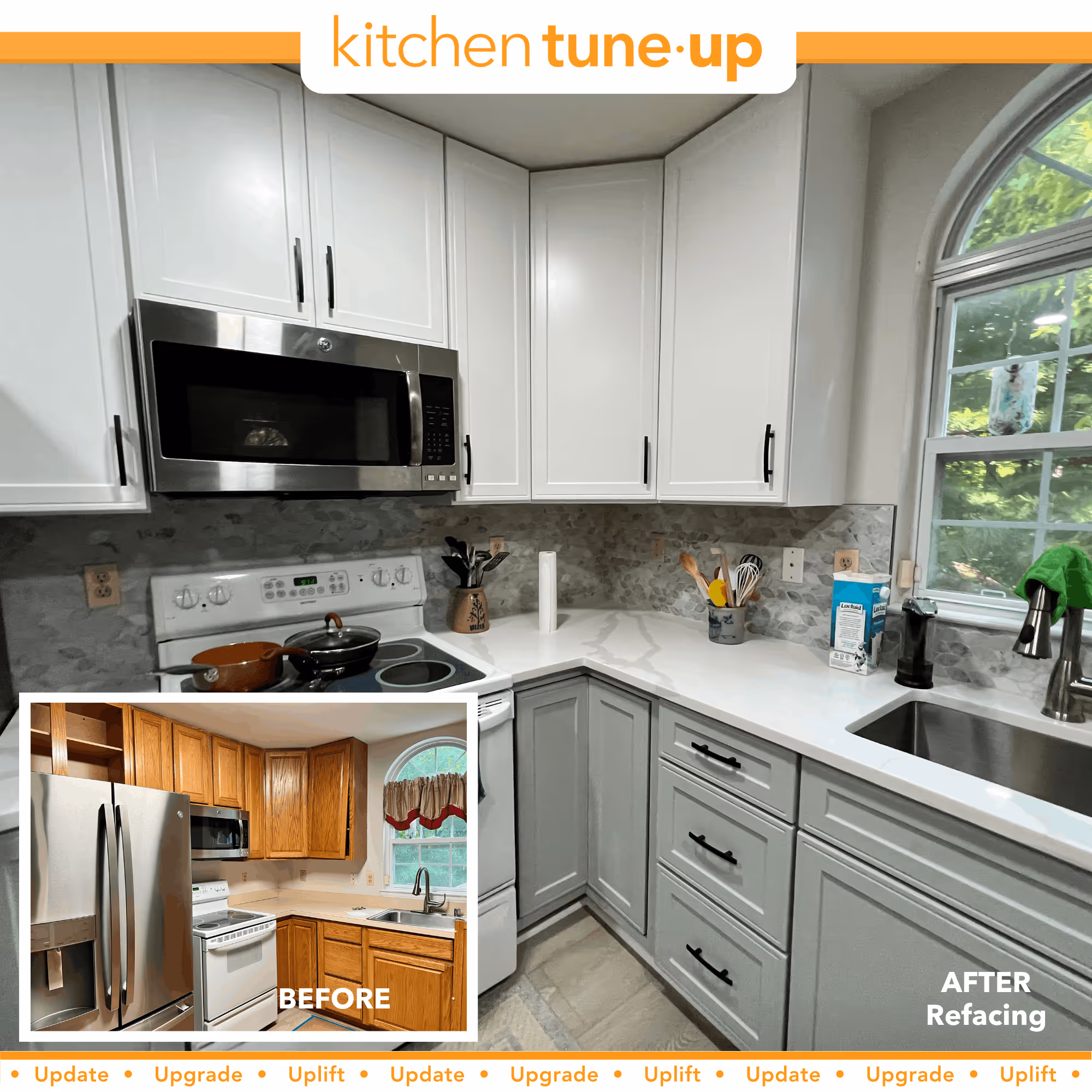 before and after refacing