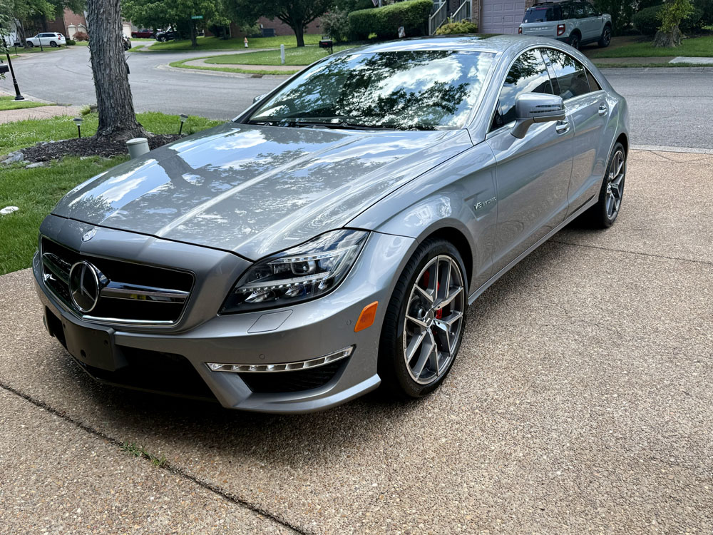 Ceramic coating installation on Mercedes-Benz CLS