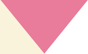 Abstract geometric design with a large pink triangle on a white background and pink horizontal lines within a smaller triangle.