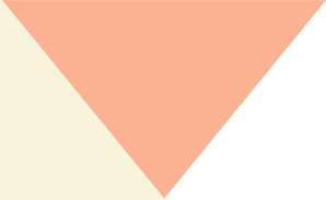 Abstract image featuring a large peach-colored triangle on a white background with diagonal striped shadows.