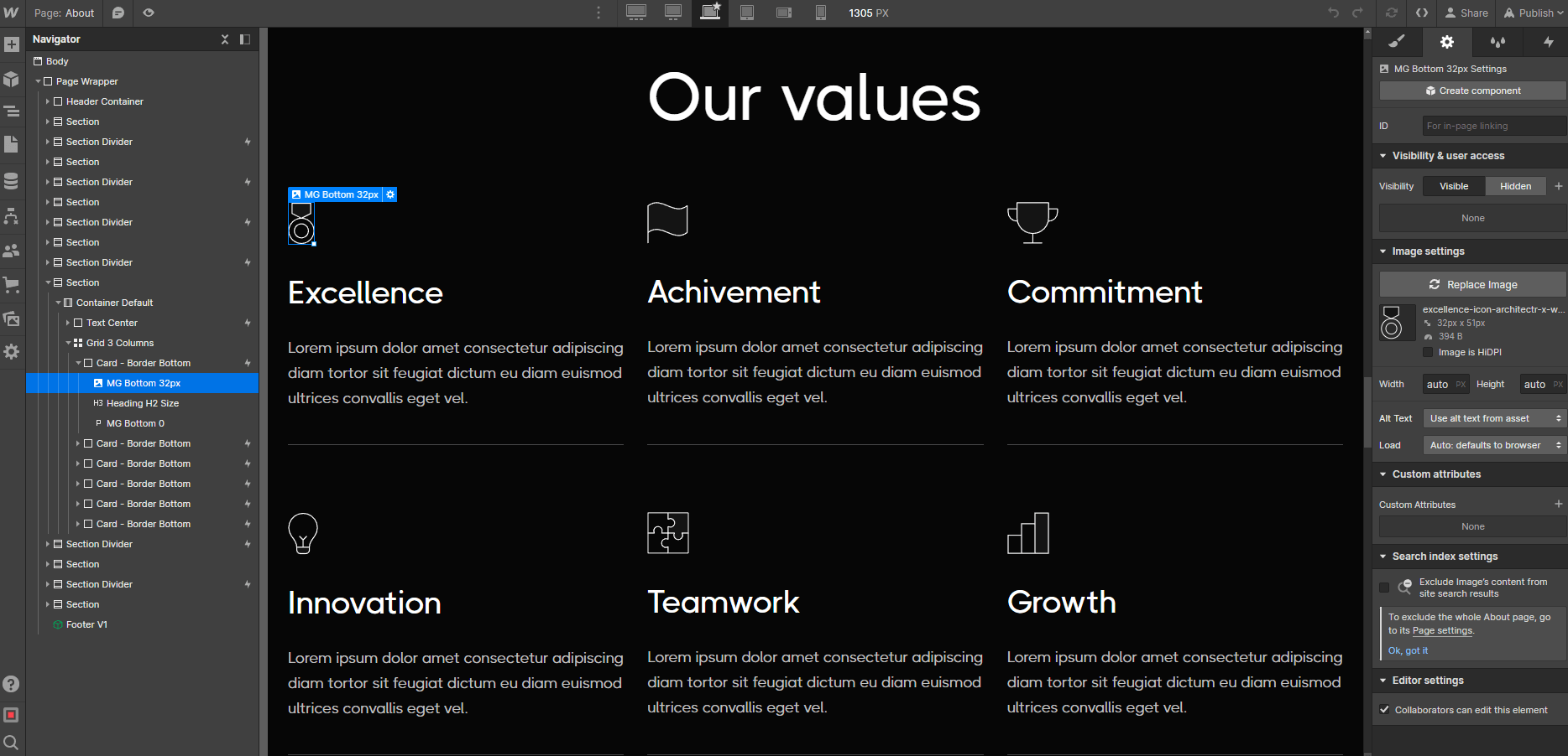 Icons and Graphics - Architectr X Webflow Template