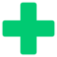 Green plus sign icon