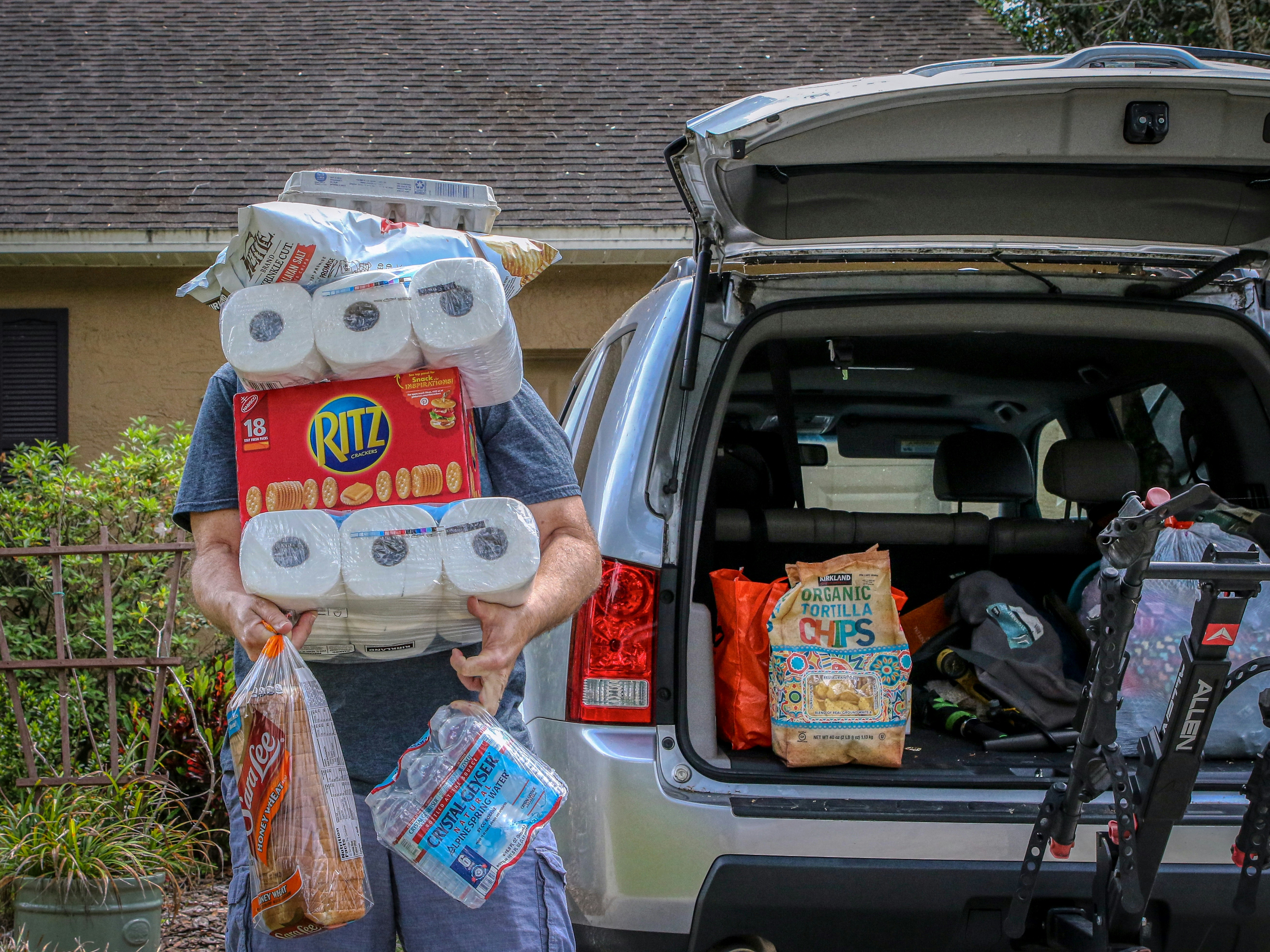 Man getting groceries