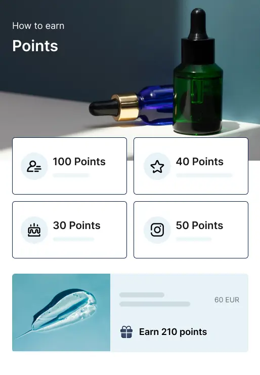 Growave points program on a storefront