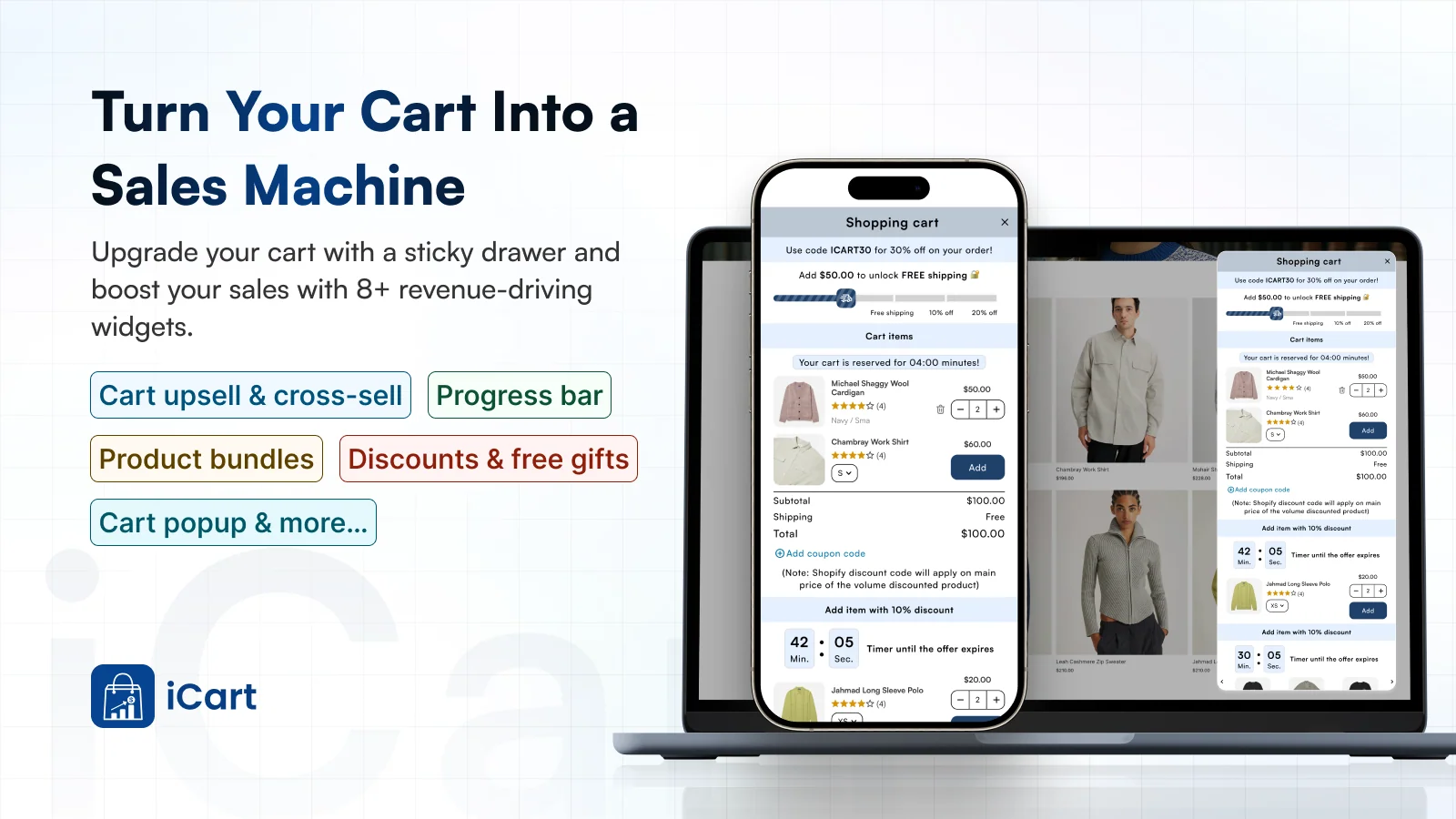 iCart Cart Drawer Cart Upsell banner