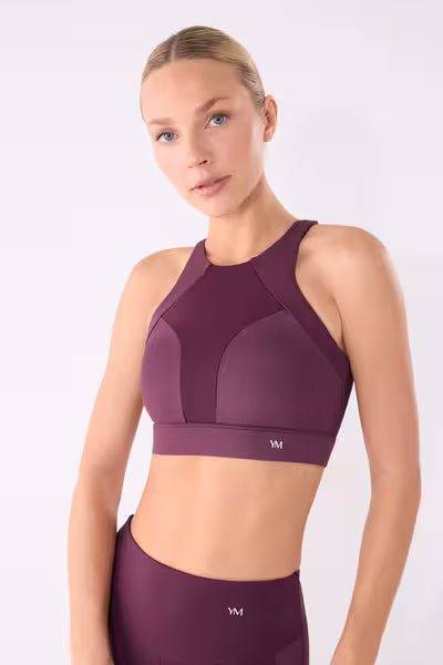 Metallic sports bra