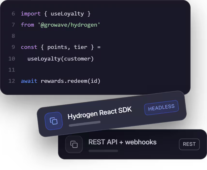 API, SDK and headless code sample