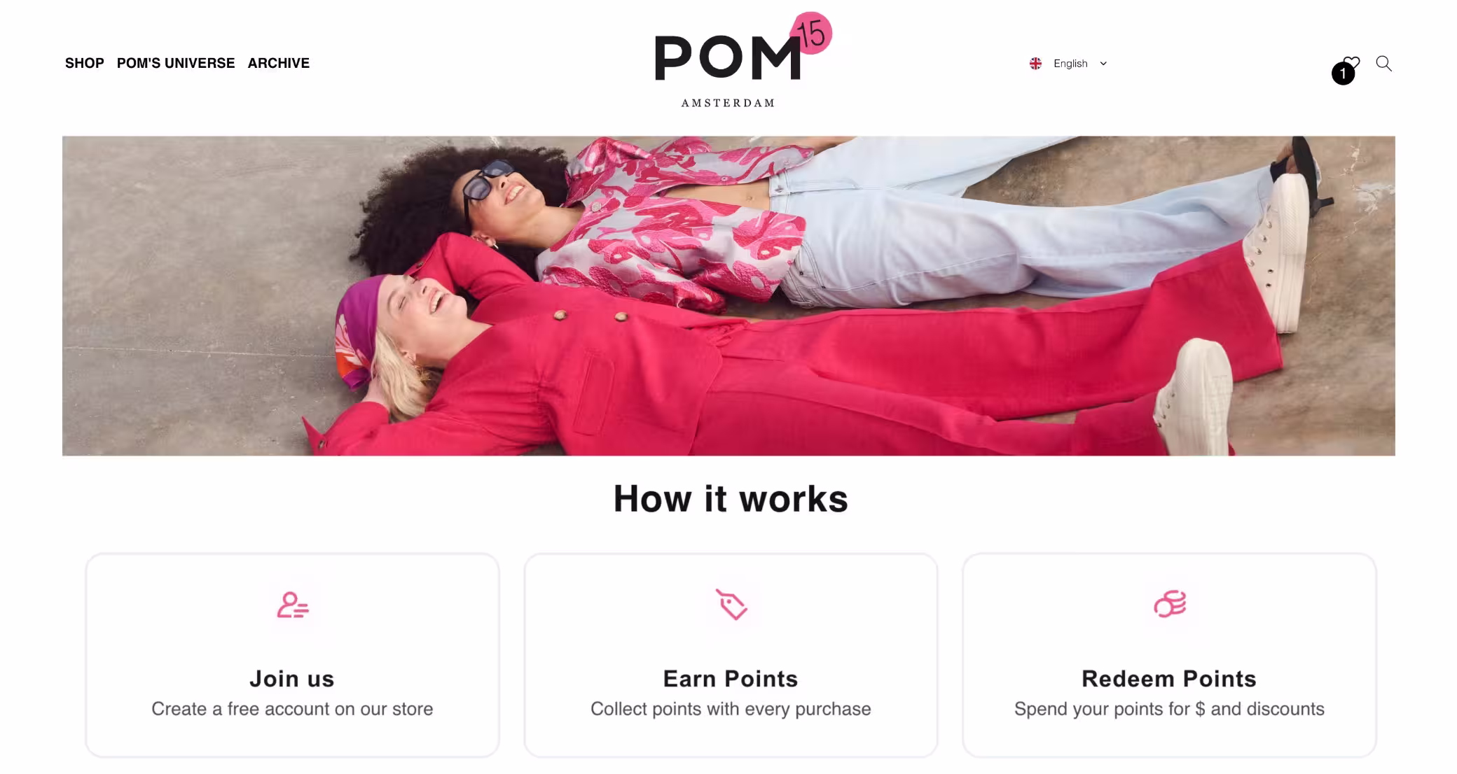 Easy Clothes loyalty page