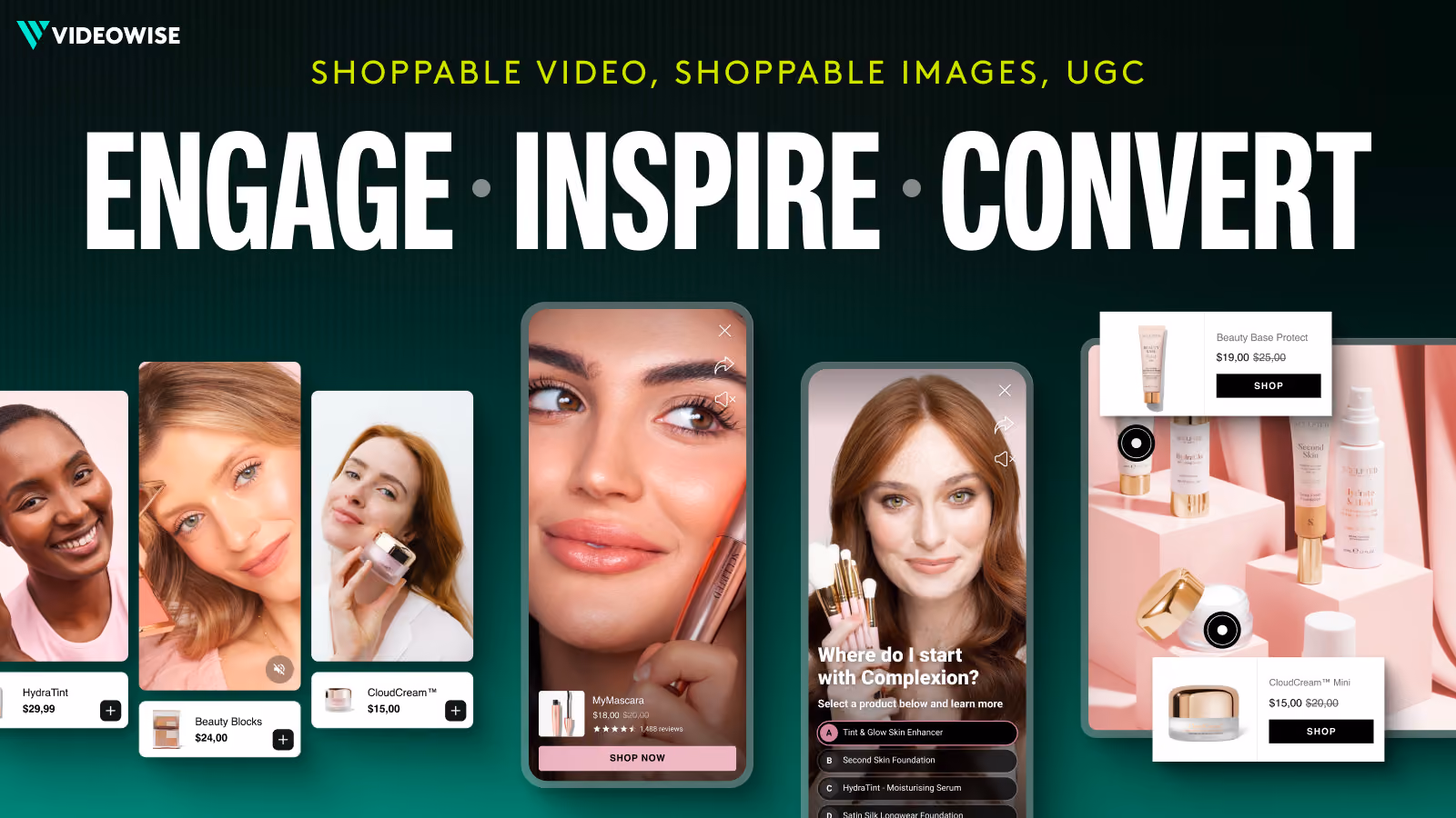Shoppable videos and UGC, Livemeup, Bambuser, Firework, Tolstoy