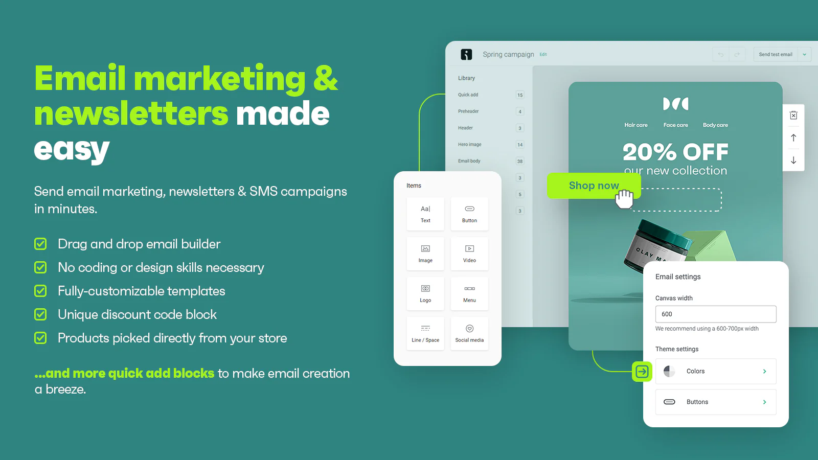 Omnisend product preview
