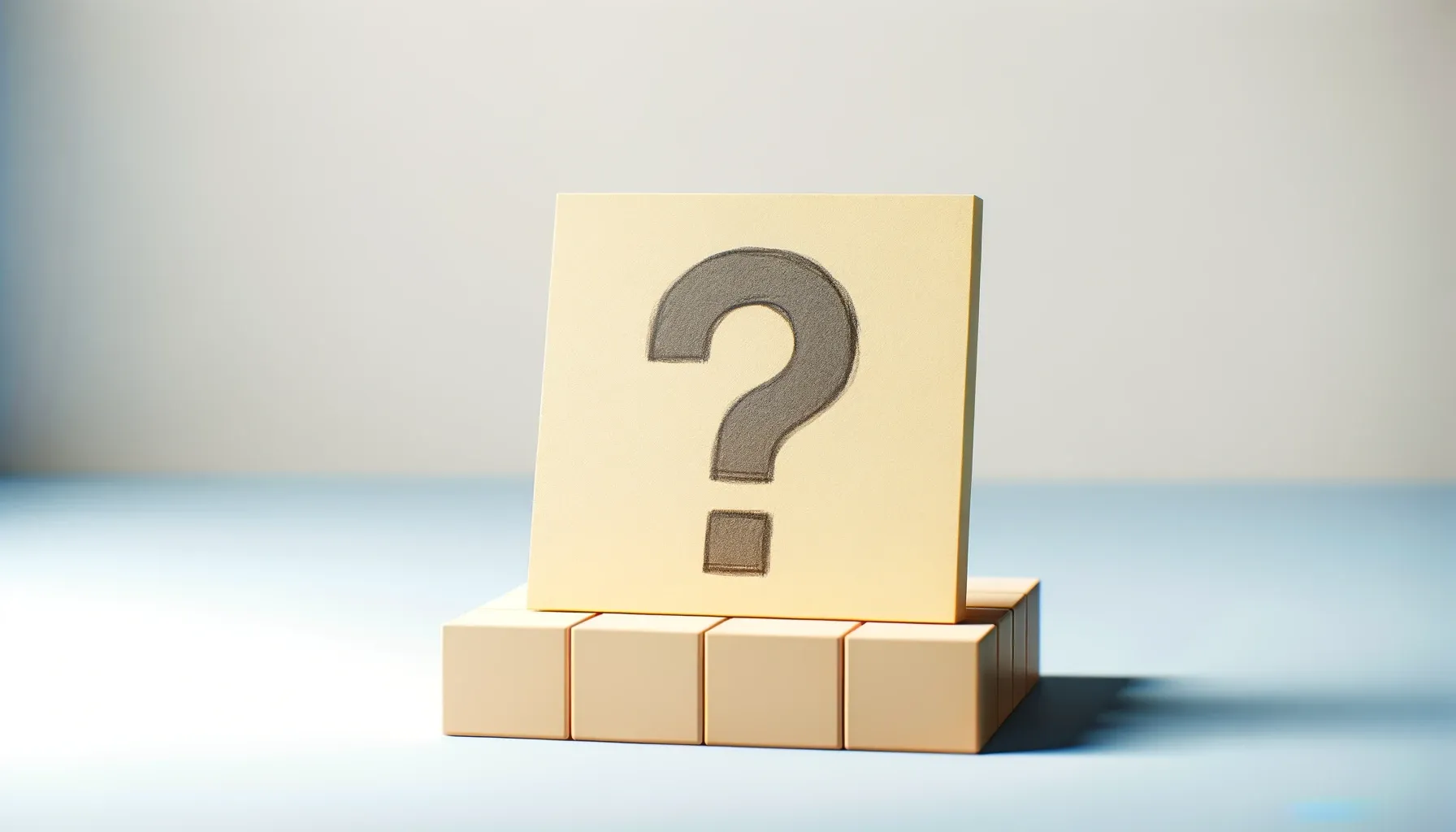 a question mark